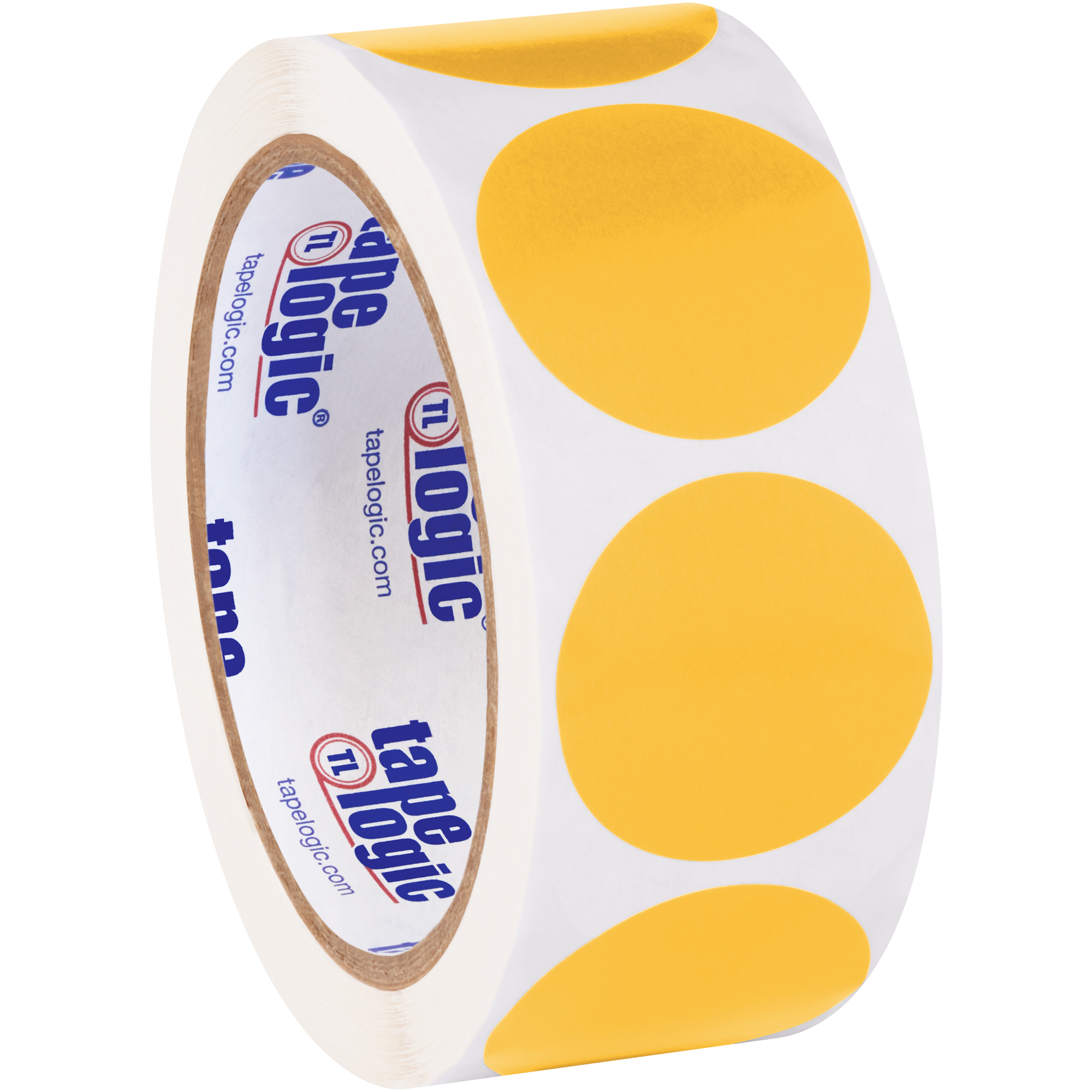 Tape Logic® Inventory Circle Labels, 1 1/2", Fluorescent Orange, 500/Roll