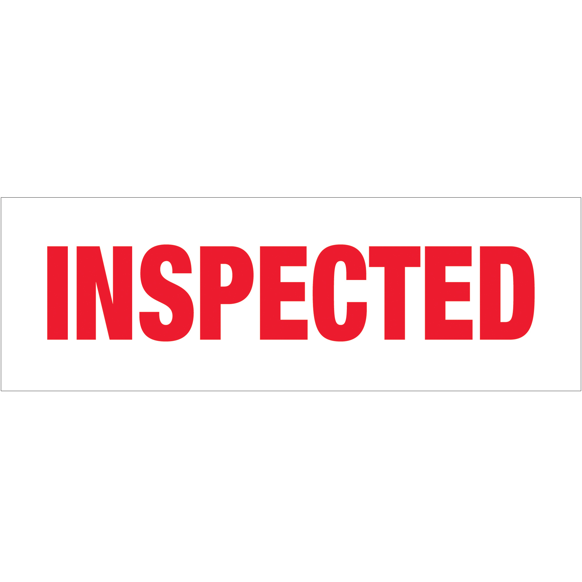 Tape Logic® Pre-Printed Carton Sealing Tape, "Inspected", 2.2 Mil, 2" x 110 yds., Red/White, 36/Case