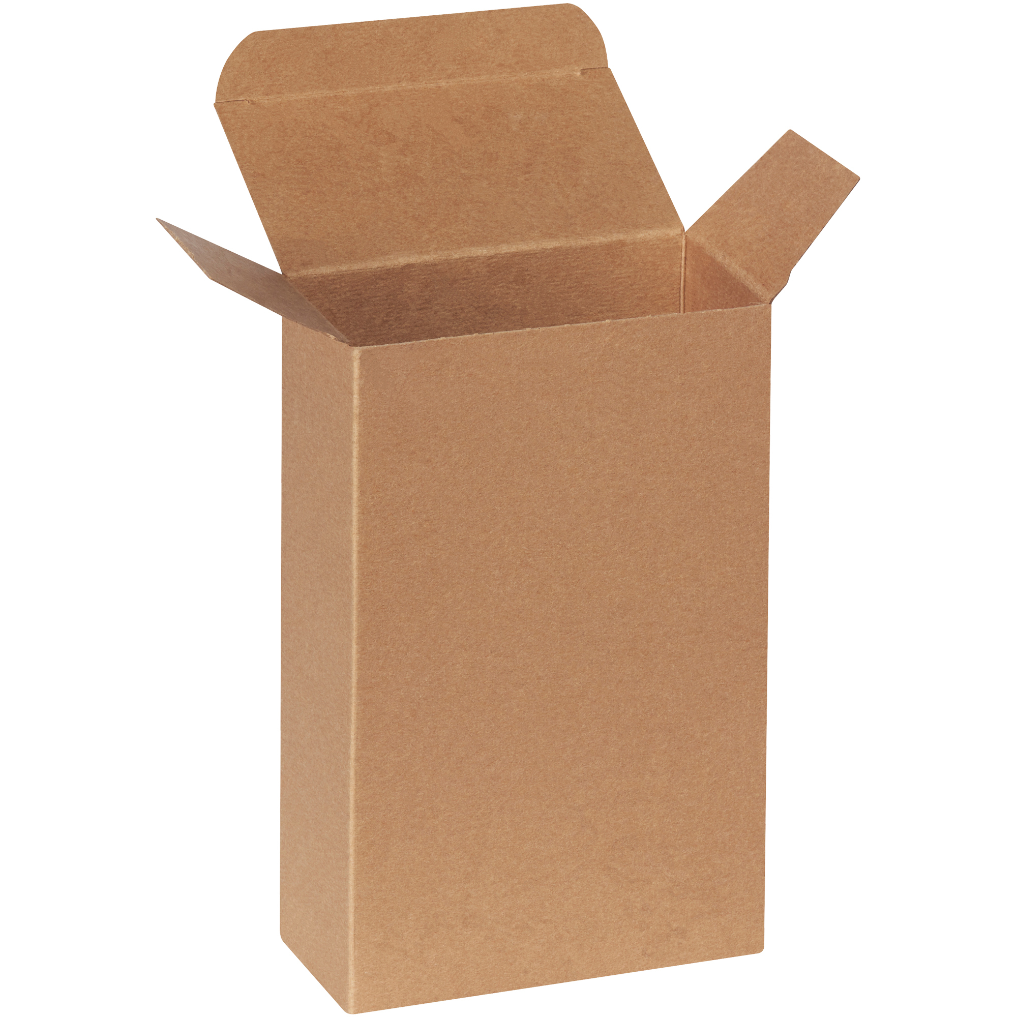Reverse Tuck Folding Cartons, 4 5/8" x 2 3/8" x 7 5/16", Kraft, 250/Case