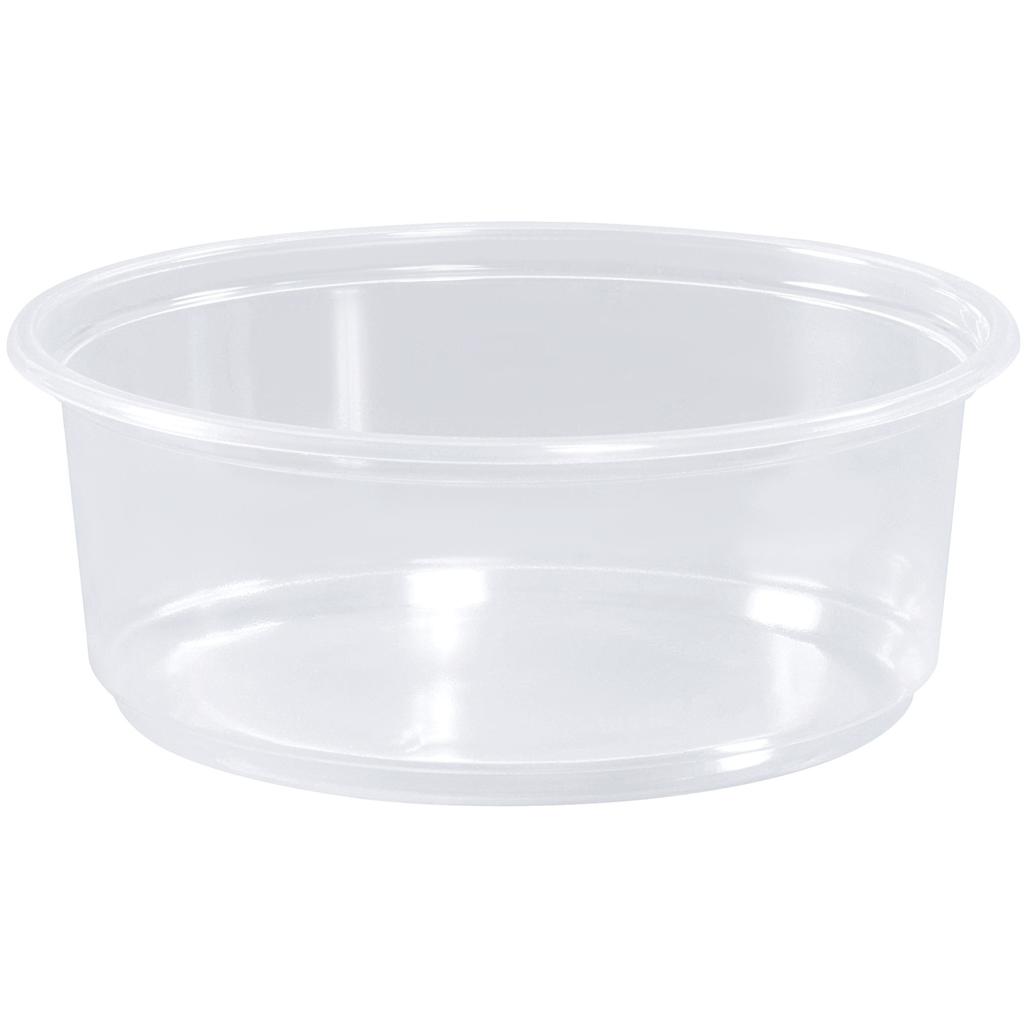 Deli Containers, 8 oz., 4 1/2" x 1 3/4", Clear, 500/Case