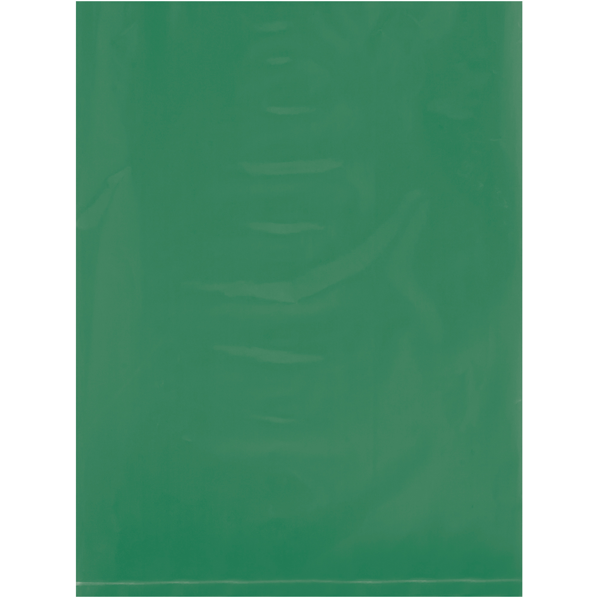 Flat Poly Bags, 2 Mil, 9" x 12", Green, 1000/Case