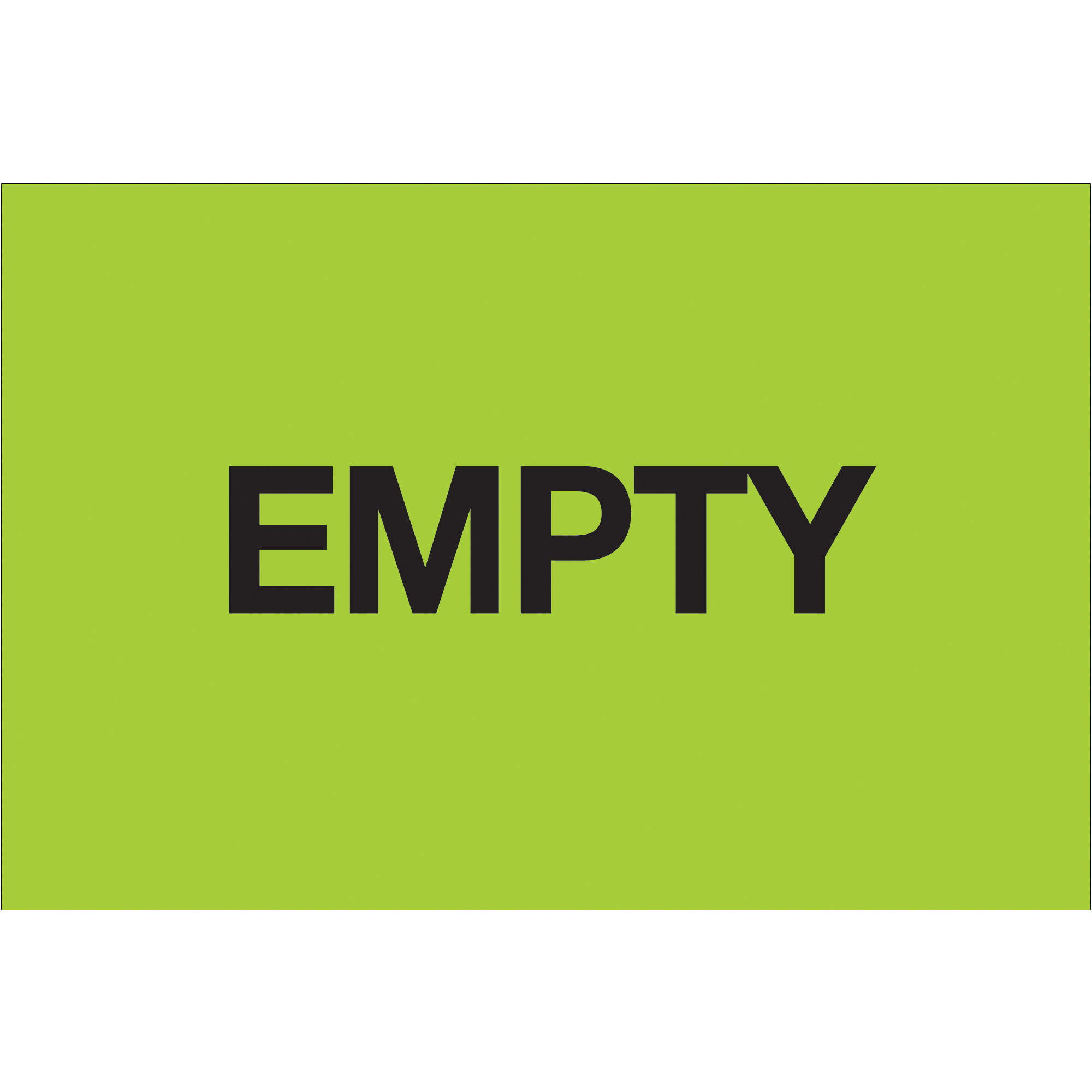 Tape Logic® Labels, "Empty", 2" x 3", Fluorescent Green, 500/Roll