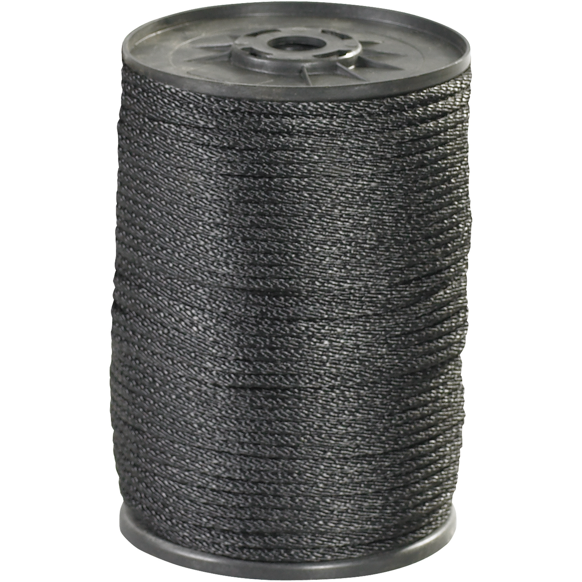 Solid Braided Nylon Rope, 1/8", 320 lb, Black, 500'/Case