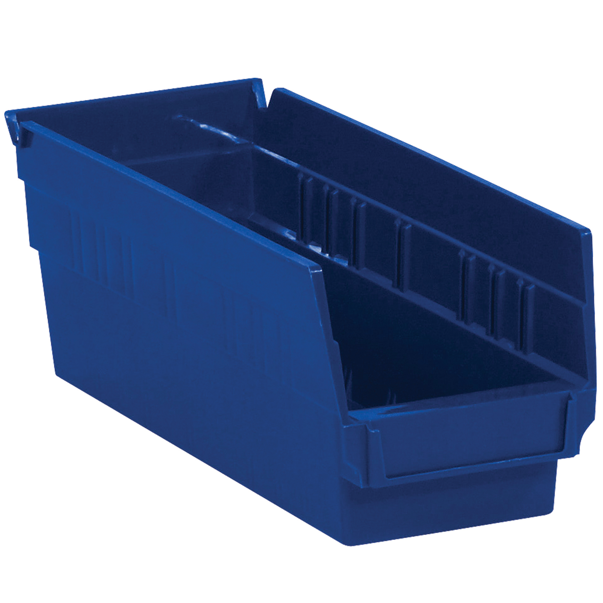 Plastic Shelf Bin Boxes, 11 5/8" x 4 1/8" x 4", Blue, 36/Case