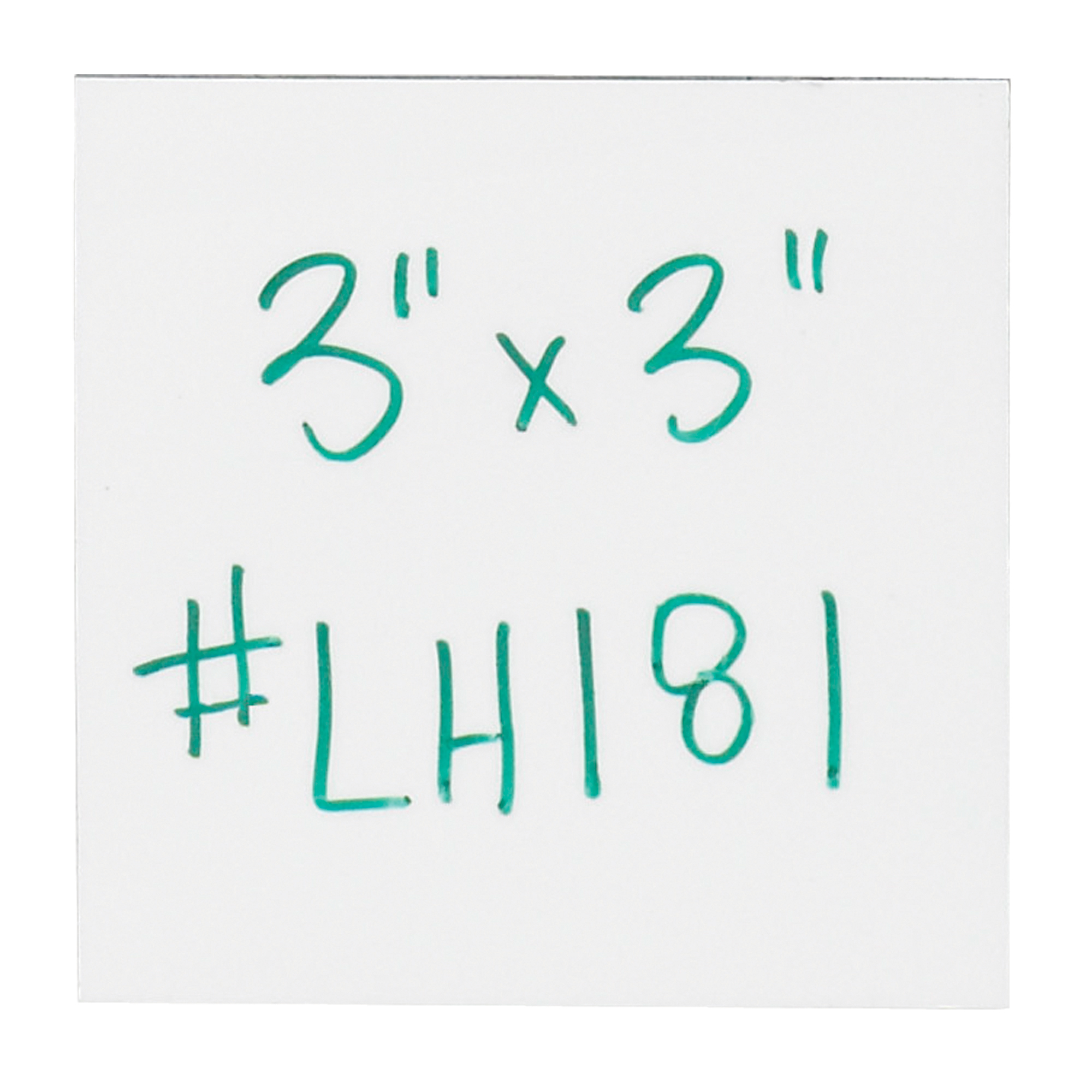 Warehouse Labels, Magnetic Strips, 3" x 3", White, 25/Case