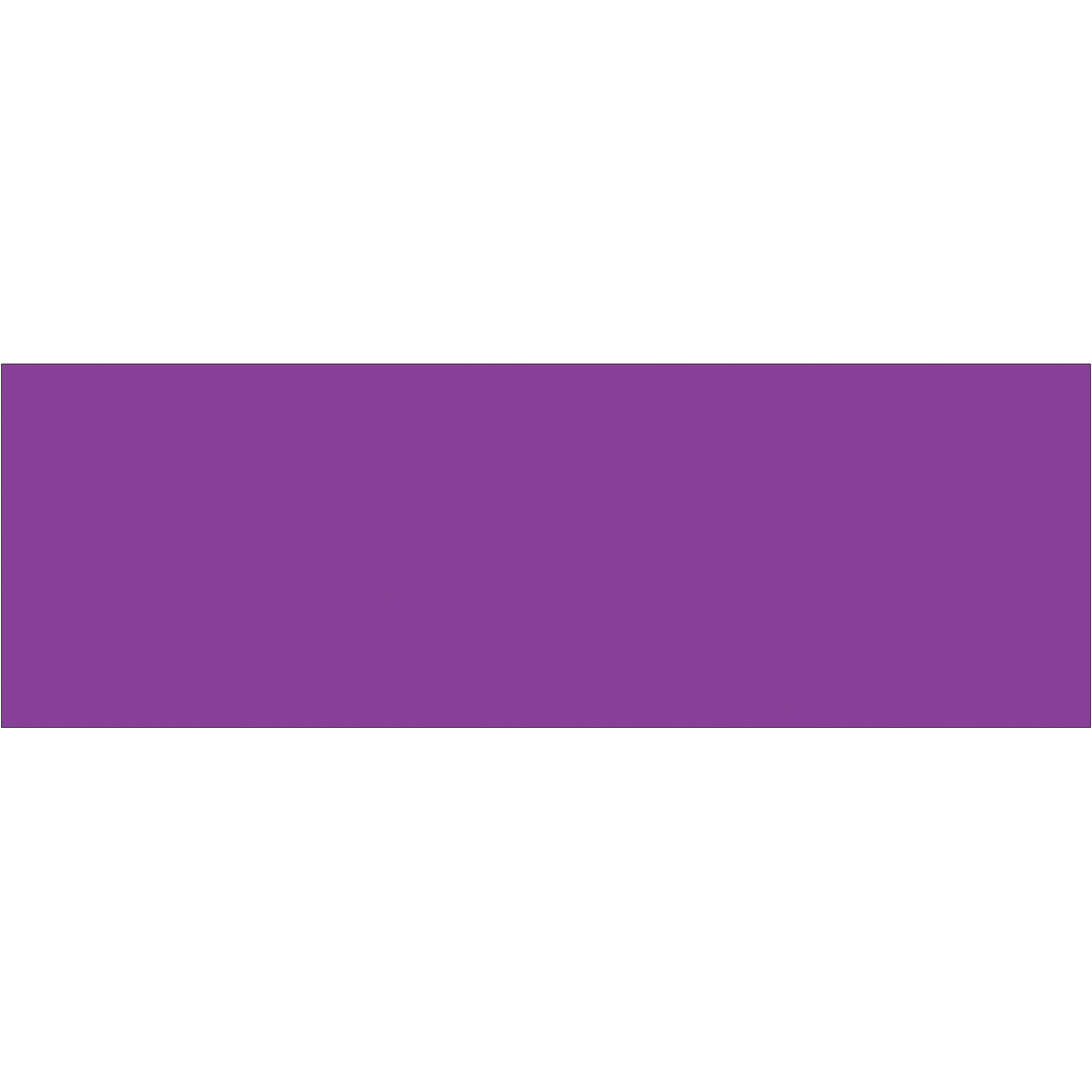 Tape Logic® Inventory Rectangle Labels, 3" x 9", Purple, 250/Roll