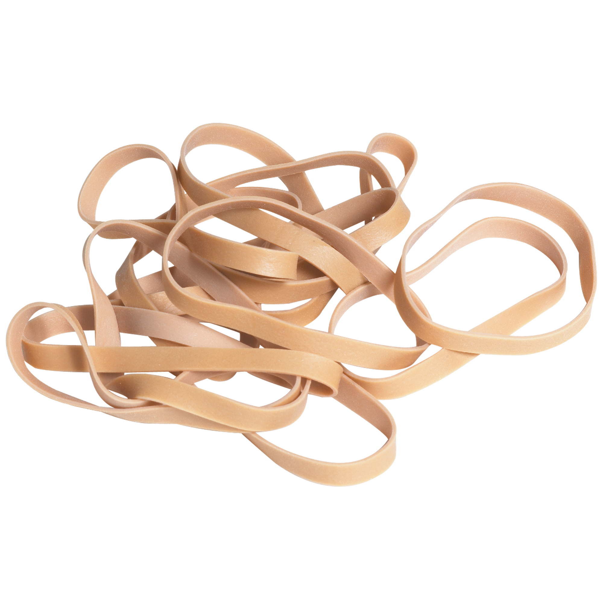 Rubber Bands, 1/4" x 2 1/2", Brown, 10 Lbs./Case