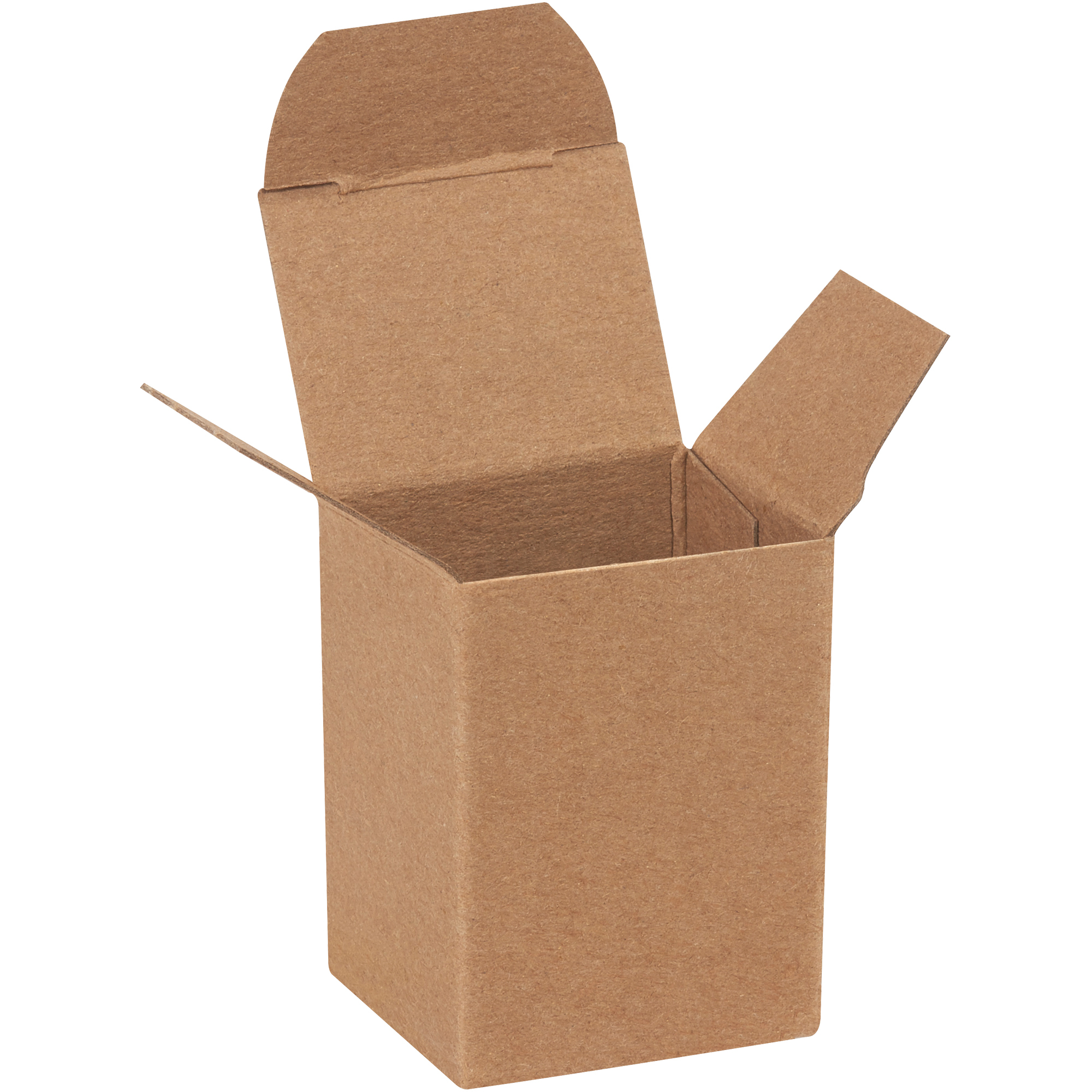 Reverse Tuck Folding Cartons, 1 1/2" x 1 1/4" x 2", Kraft, 1000/Case
