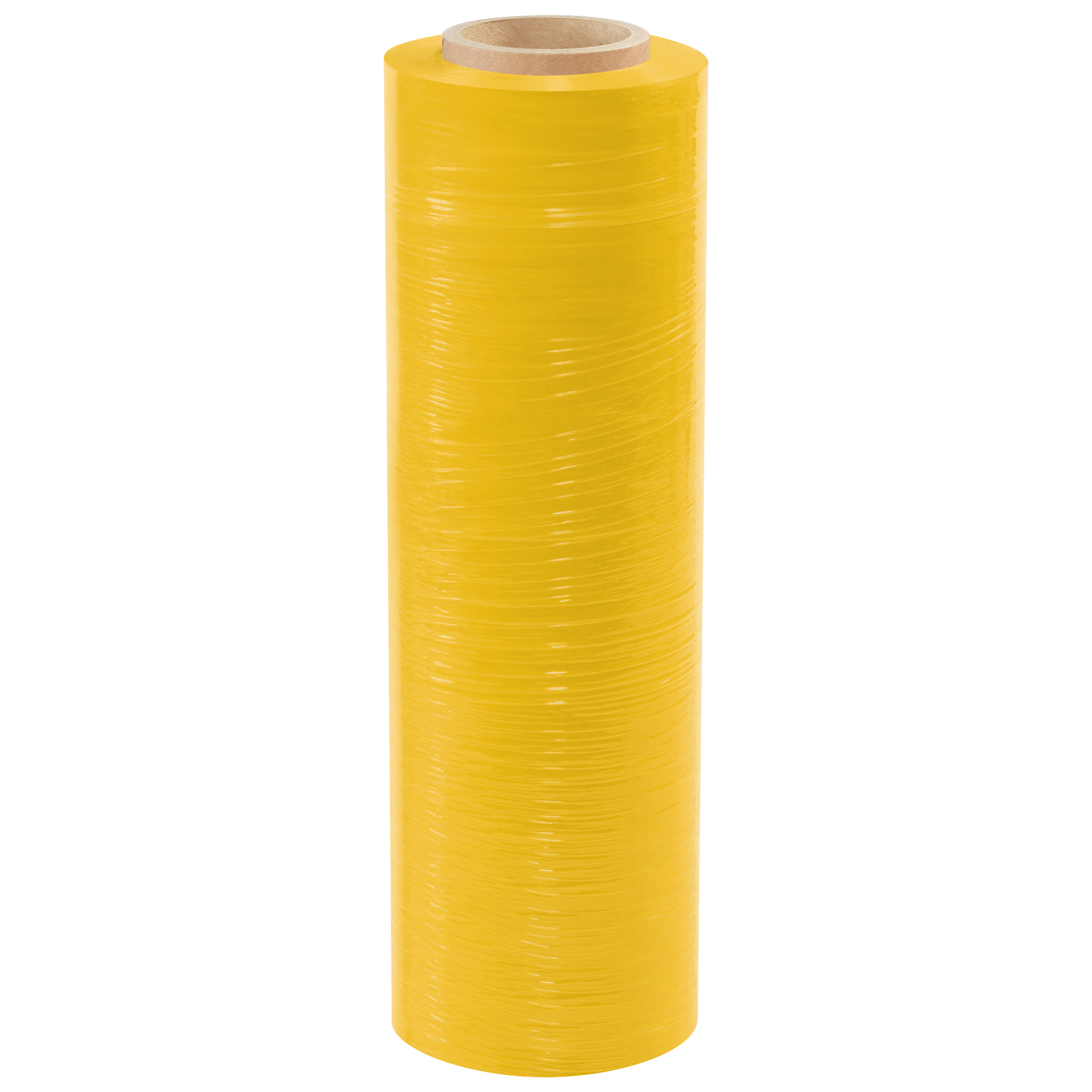 Cast Hand Stretch Film, 18" x 80 Gauge x 1500', Yellow, 4/Case