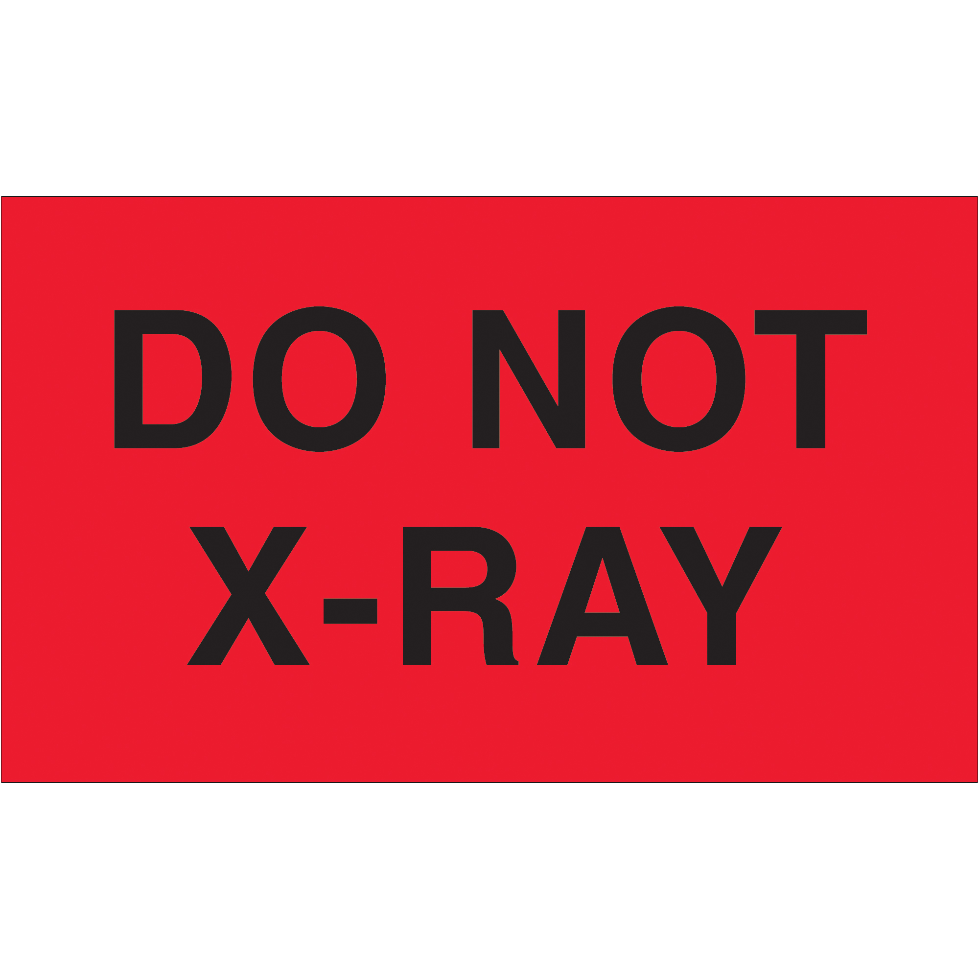 Tape Logic® Labels, "Do Not X-Ray", 3" x 5", Fluorescent Red, 500/Roll