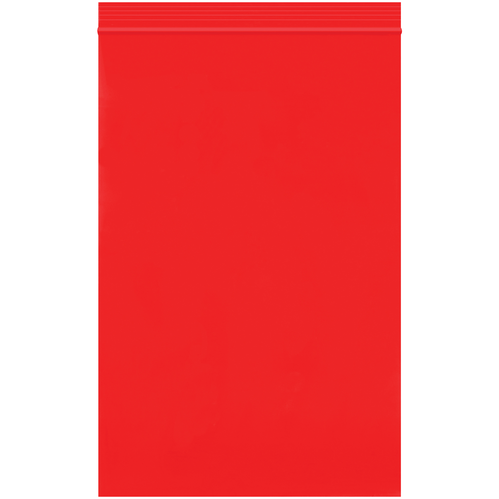 Reclosable 2 Mil Poly Bags, 6" x 9", Red, 1000/Case