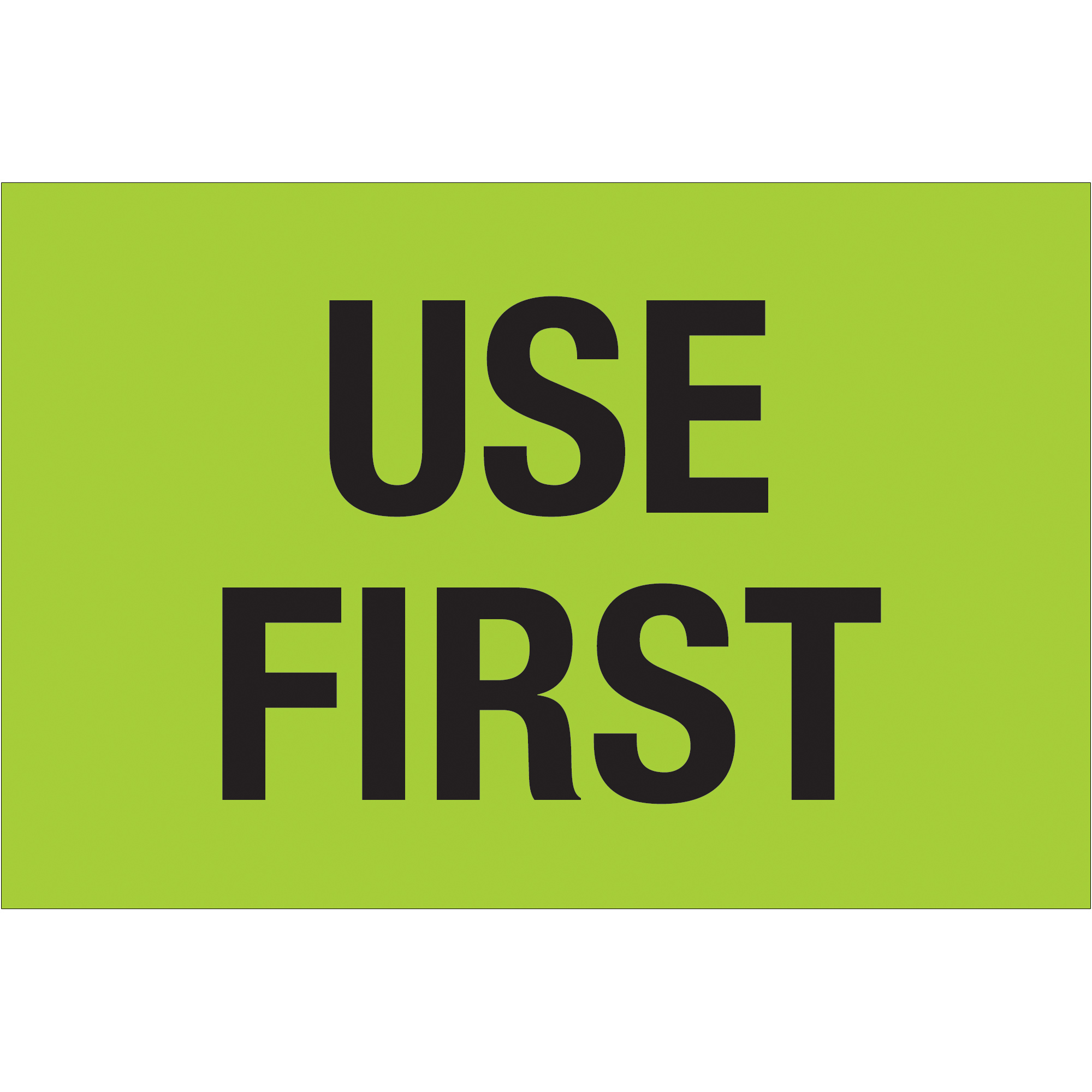 Tape Logic® Labels, "Use First", 2" x 3", Fluorescent Green, 500/Roll
