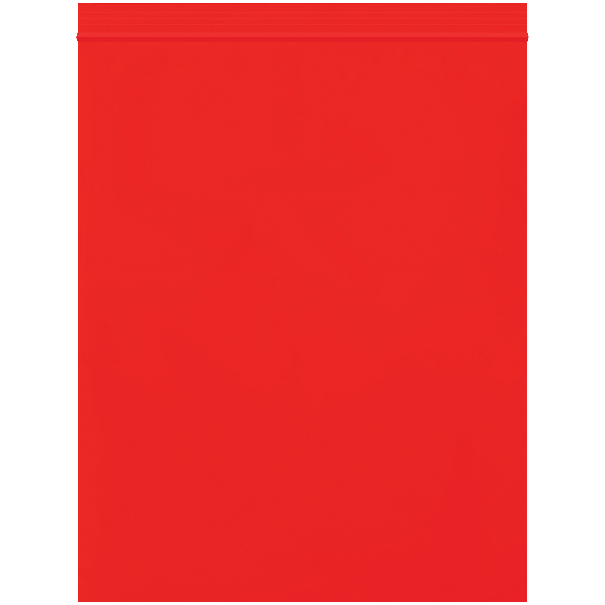 Reclosable 2 Mil Poly Bags, 8" x 10", Red, 1000/Case