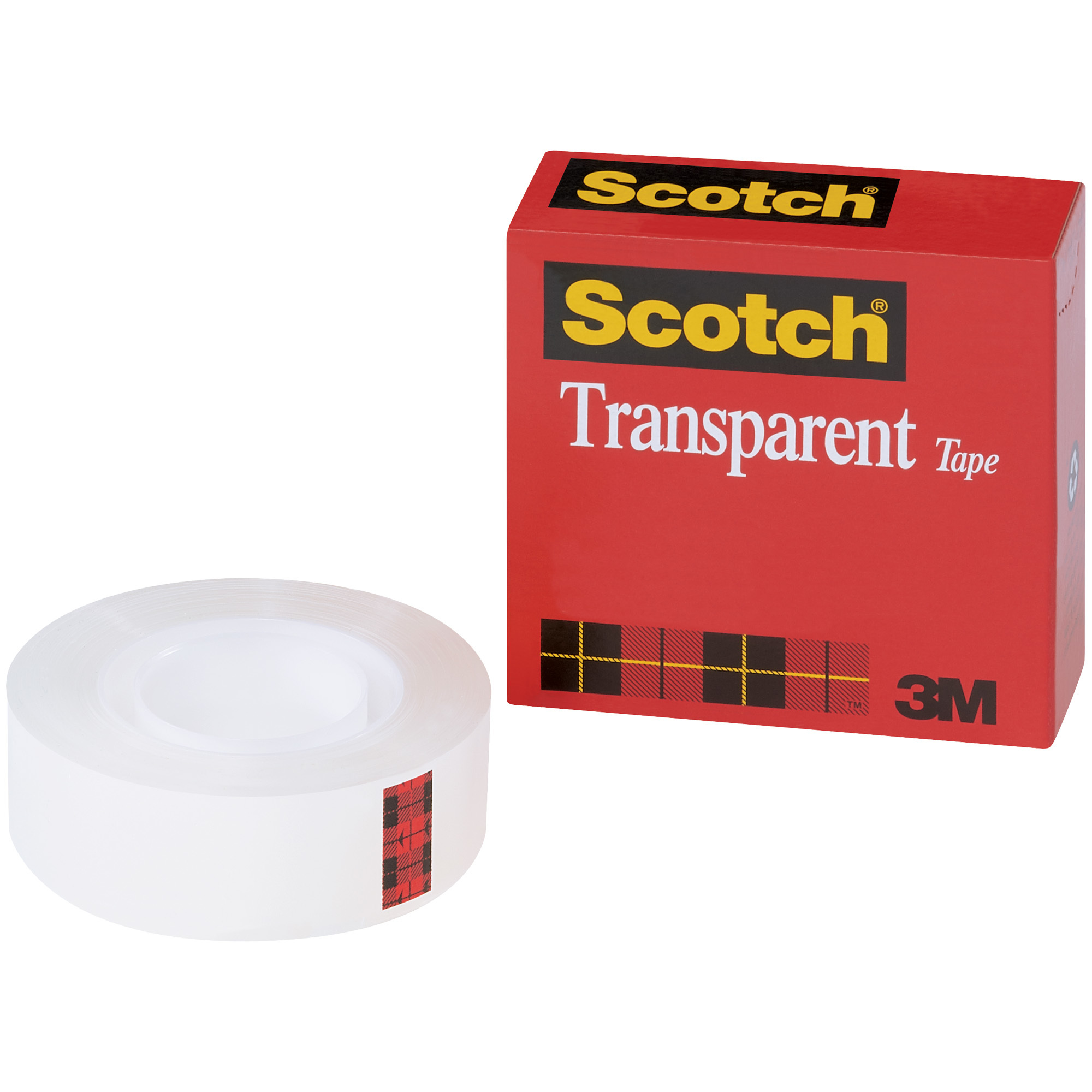 Scotch® 600 MultiTask Tape, 2.3 Mil, 1/2" x 36 Yds., Transparent, 12/Case