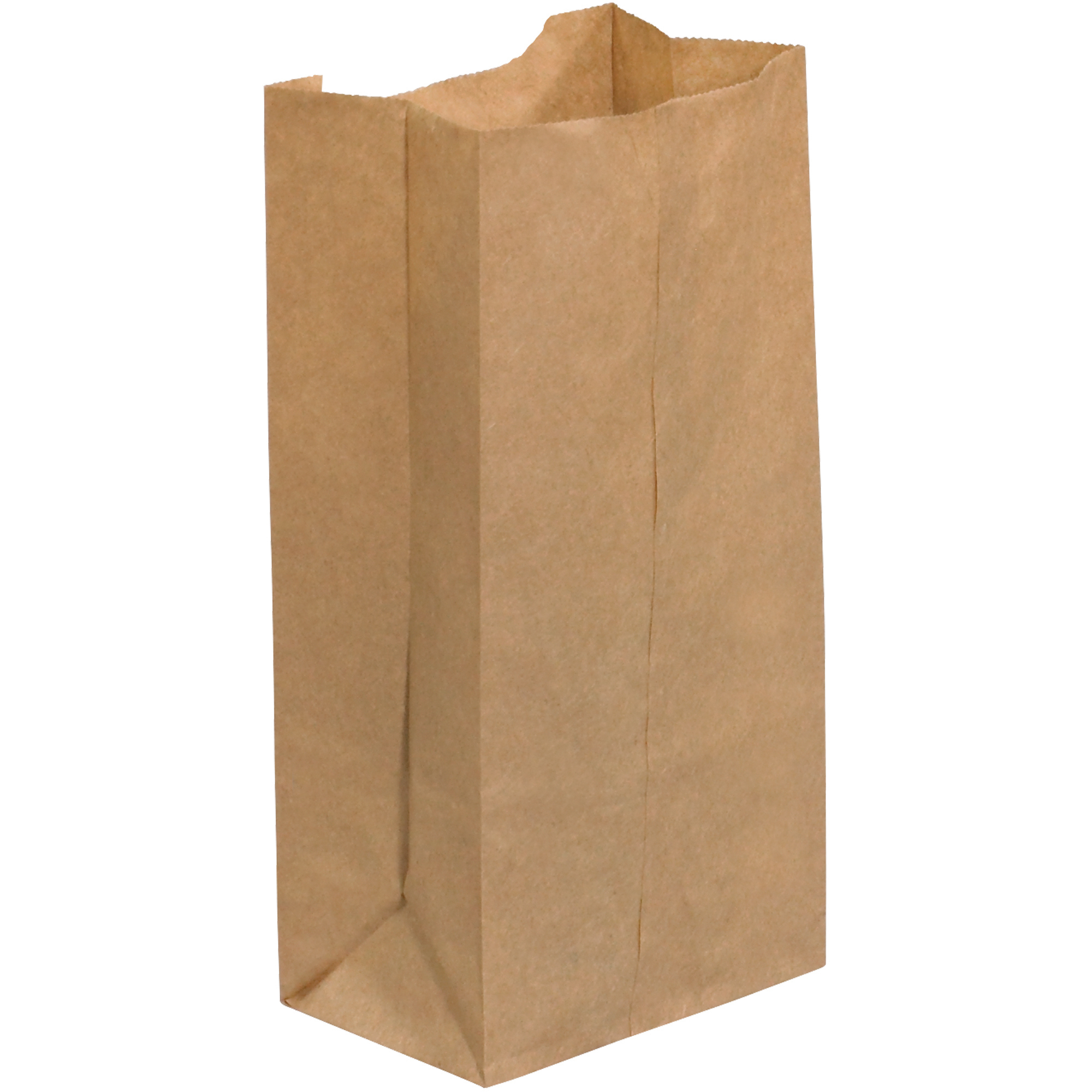 Grocery Bags, 4 5/16" x 2 7/16" x 7 7/8", Kraft, 500/Case