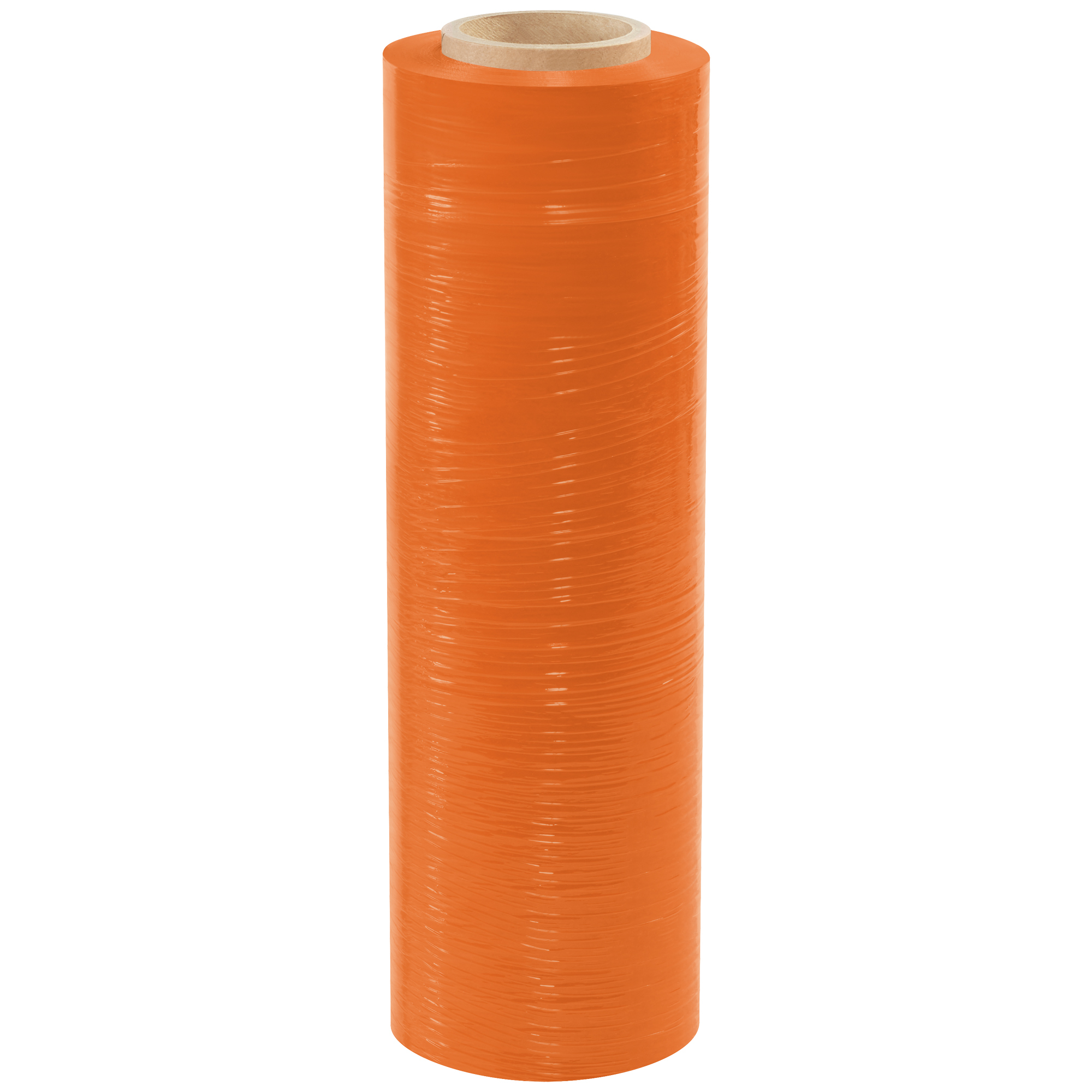 Cast Hand Stretch Film, 18" x 80 Gauge x 1500', Orange, 4/Case