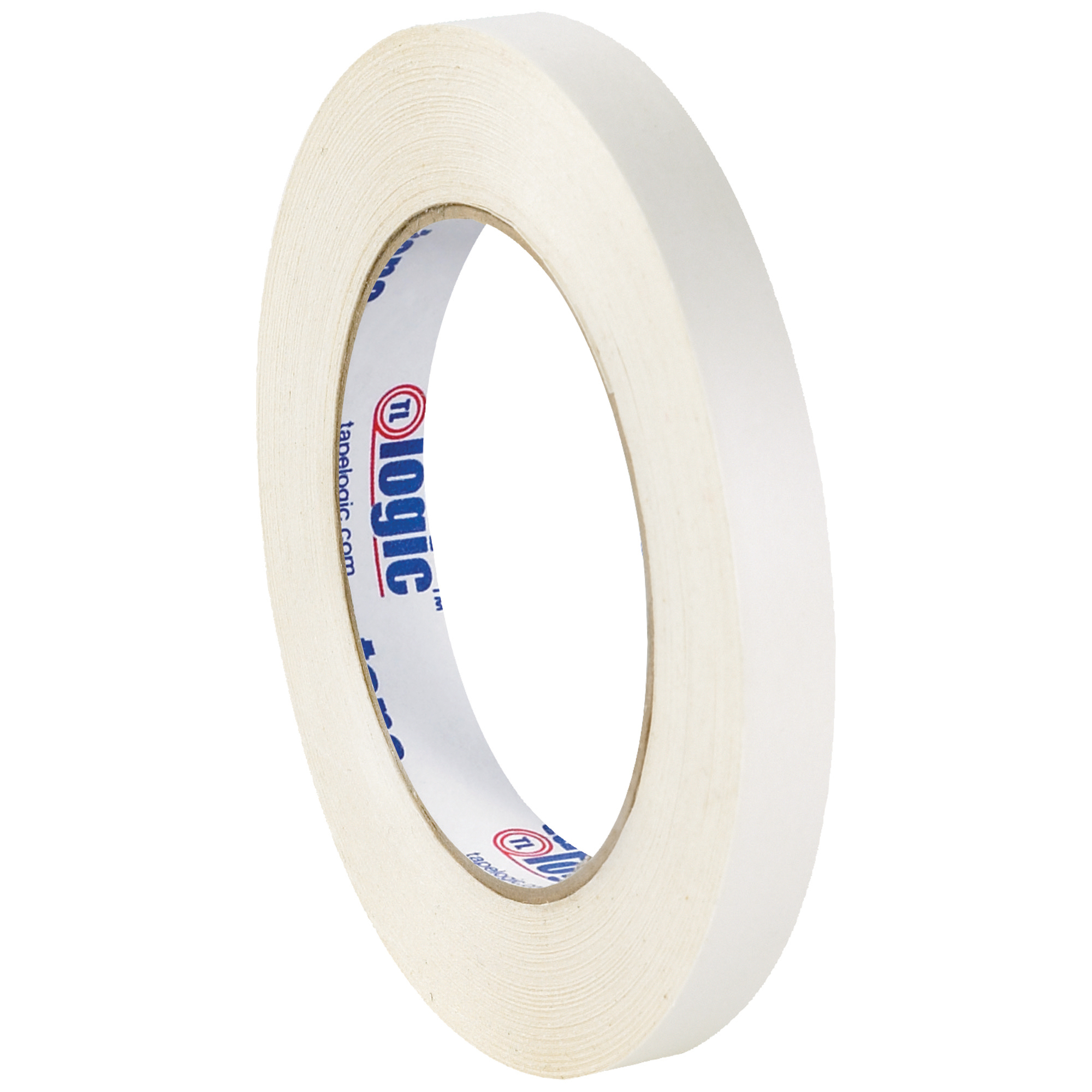 Tape Logic® Double Sided Film Tape, 3.5 Mil, 1/2" x 60 yds., White, 2/Case