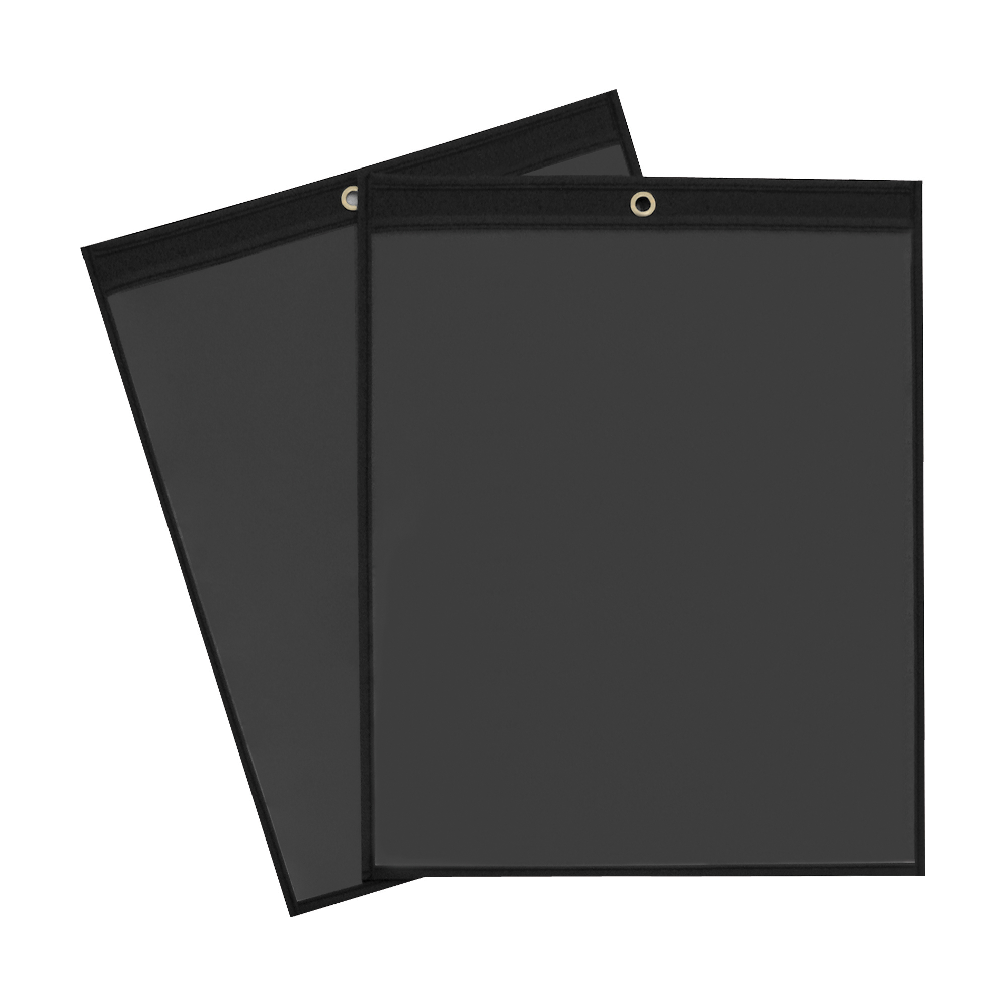 Solid Black Job Ticket Holders, 11" x 14", Black, 25/Case