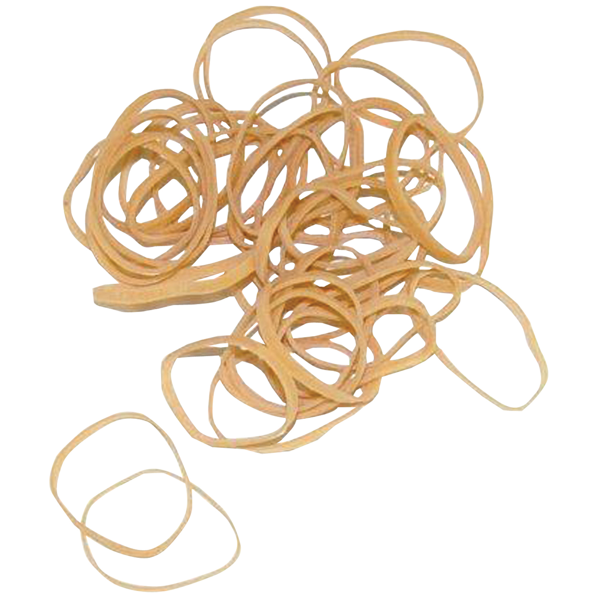 Rubber Bands, 1/8" x 2", Brown, 10 Lbs./Case
