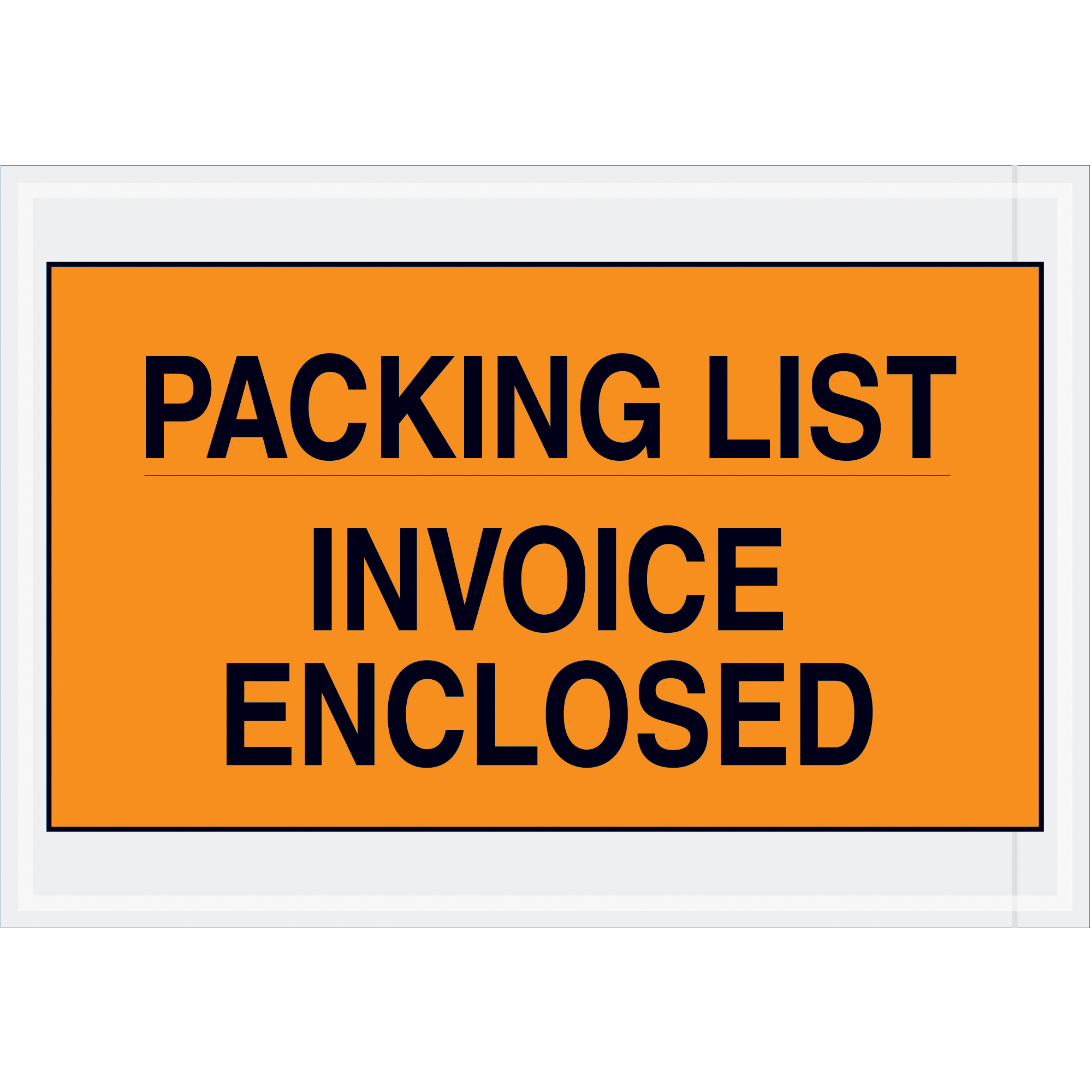 Tape Logic® "Packing List/Invoice Enclosed" Envelopes, 7" x 10", Orange, 1000/Case