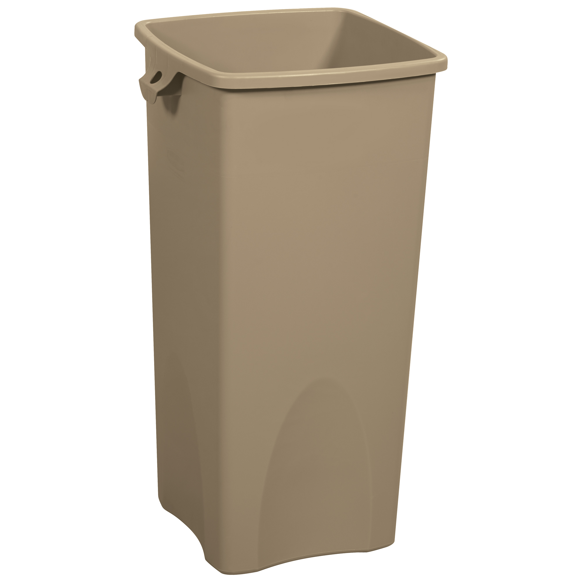 Rubbermaid® Hands-Free Trash Can, 23 Gallon, 16" x 16" x 31", Beige, 1/Each