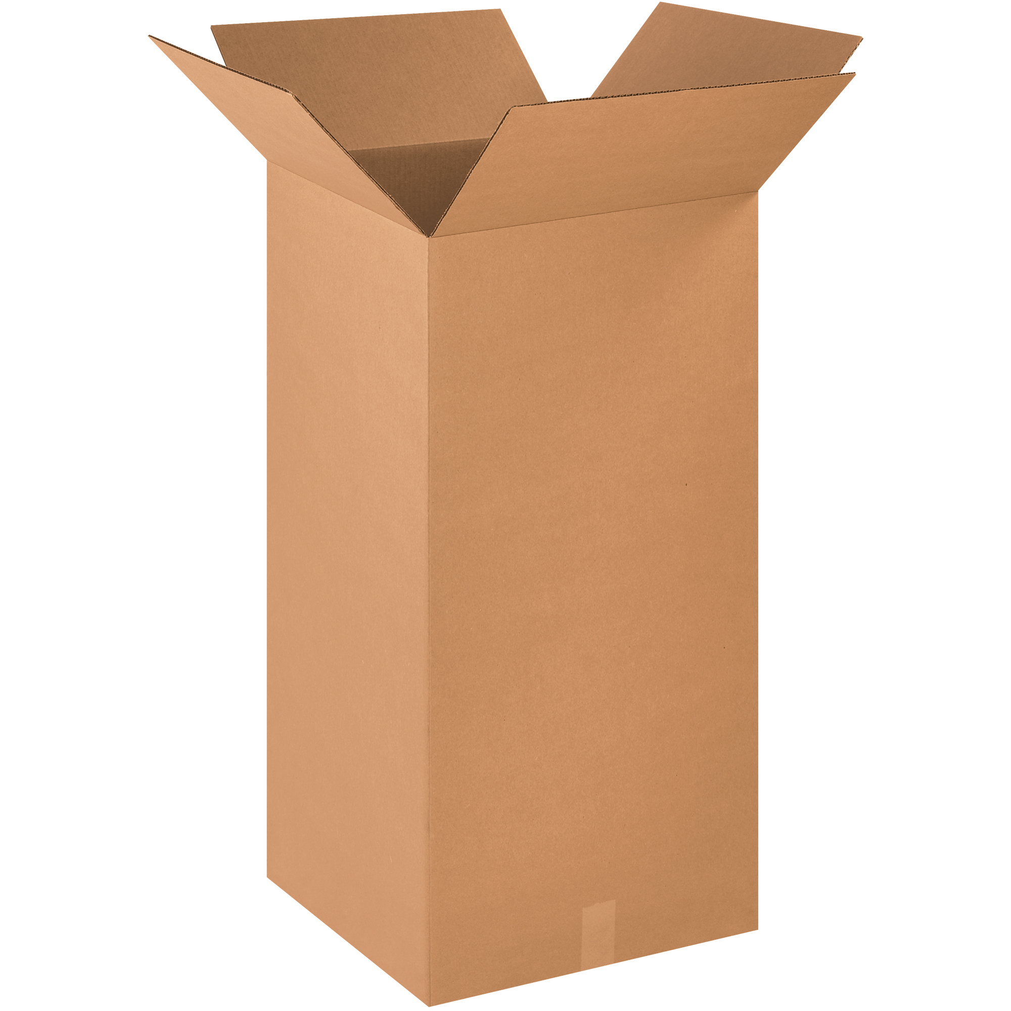 Tall Corrugated Boxes, 18" x 18" x 36", Kraft, 10/Bundle; 120/Skid