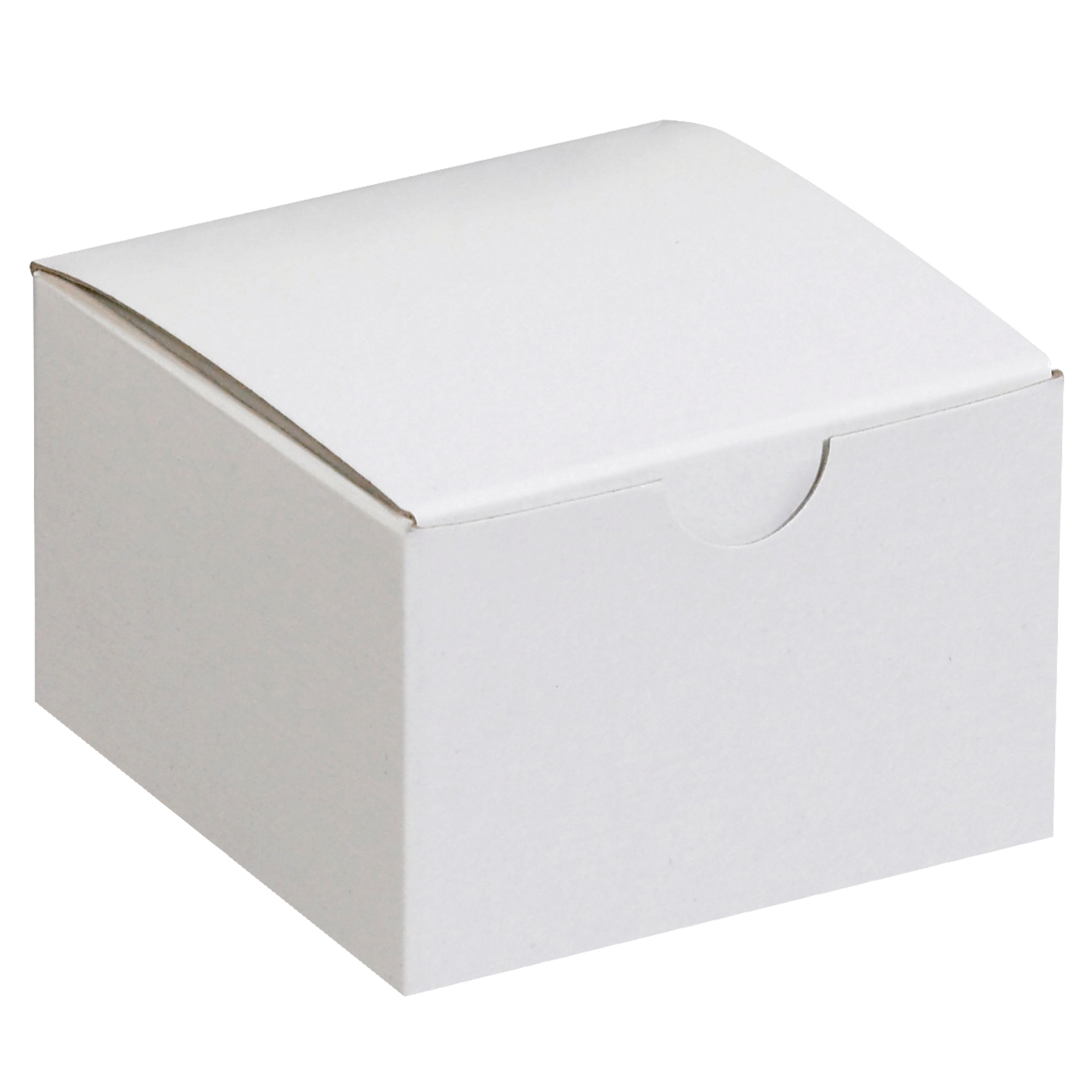 Gift Boxes, 3" x 3" x 2", White, 100/Case