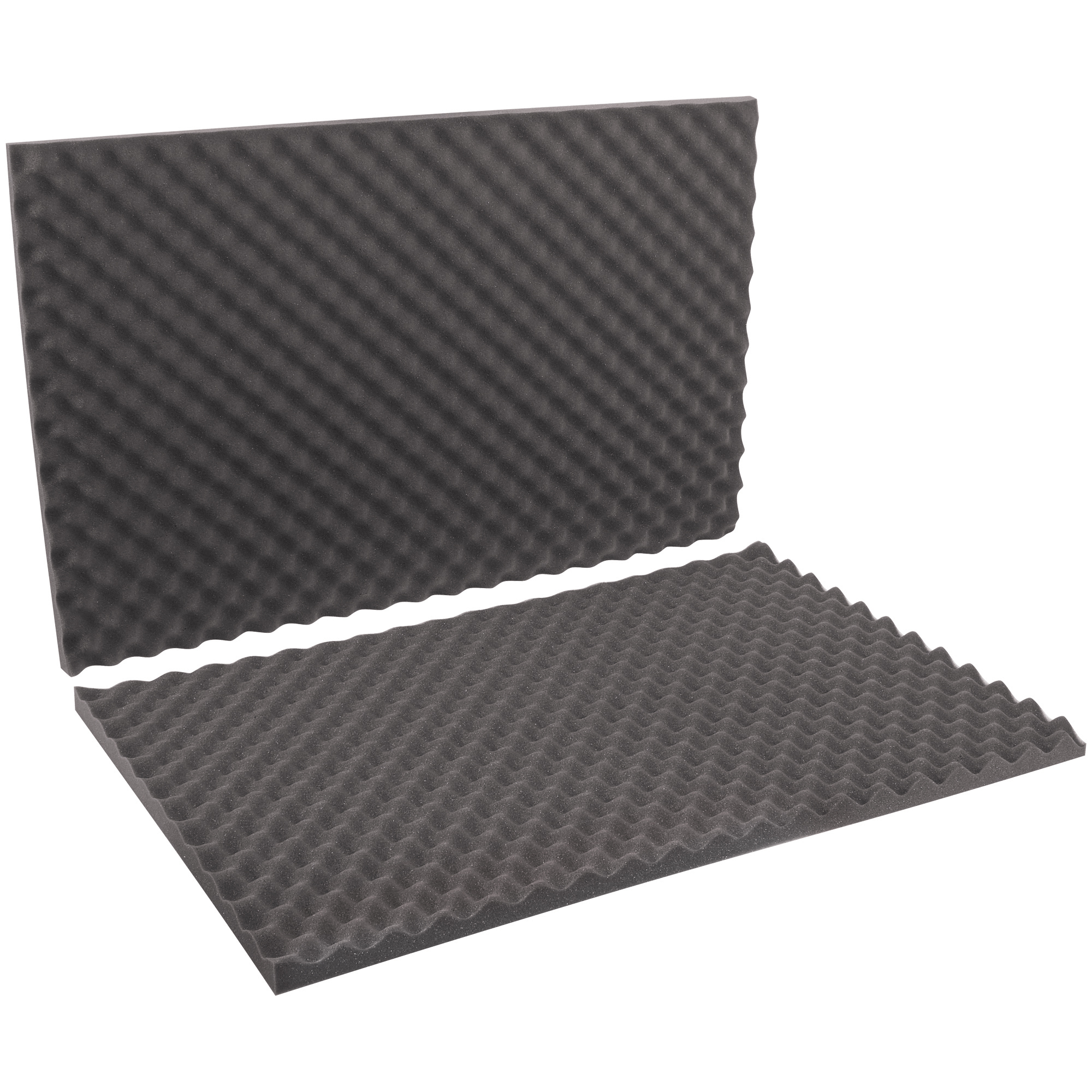 Convoluted Foam Sets, 24" x 36" x 2", Charcoal, 9/Sets per Case