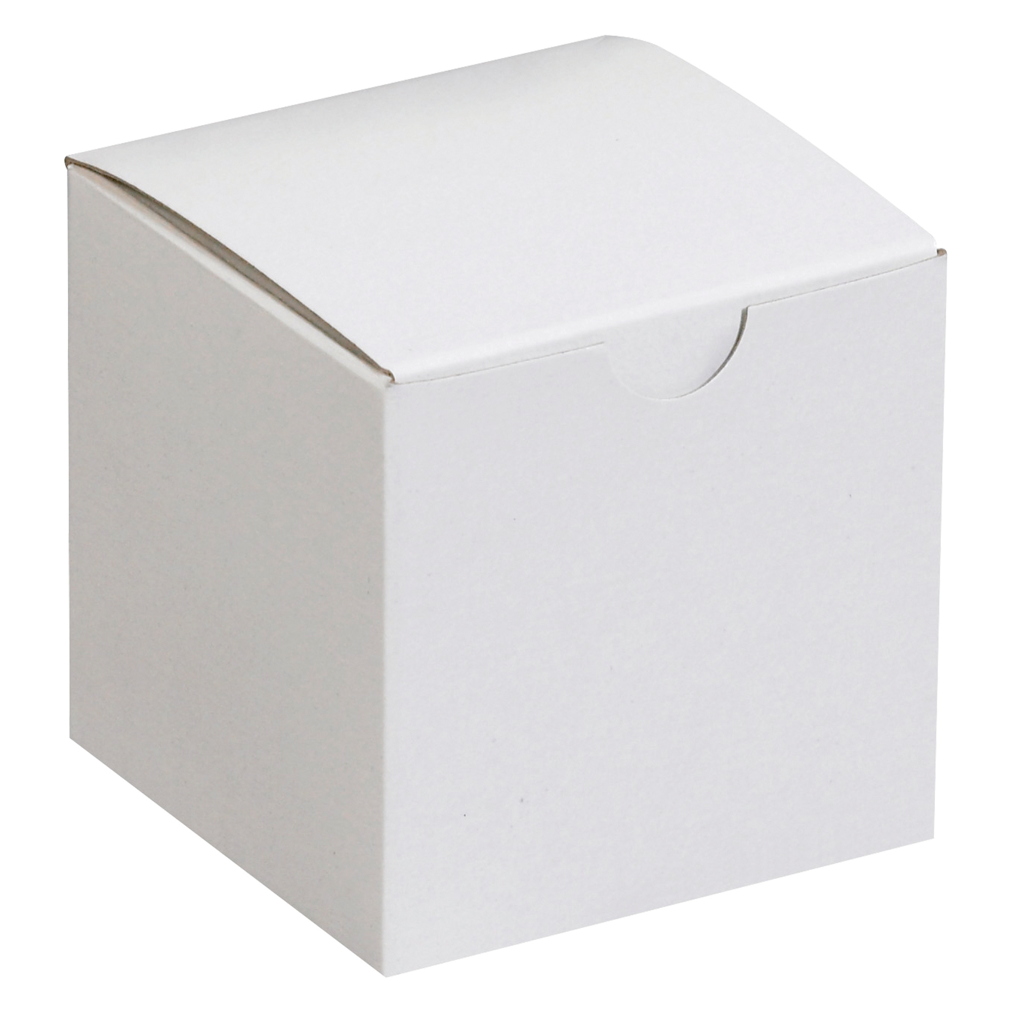 Gift Boxes, 3" x 3" x 3", White, 100/Case