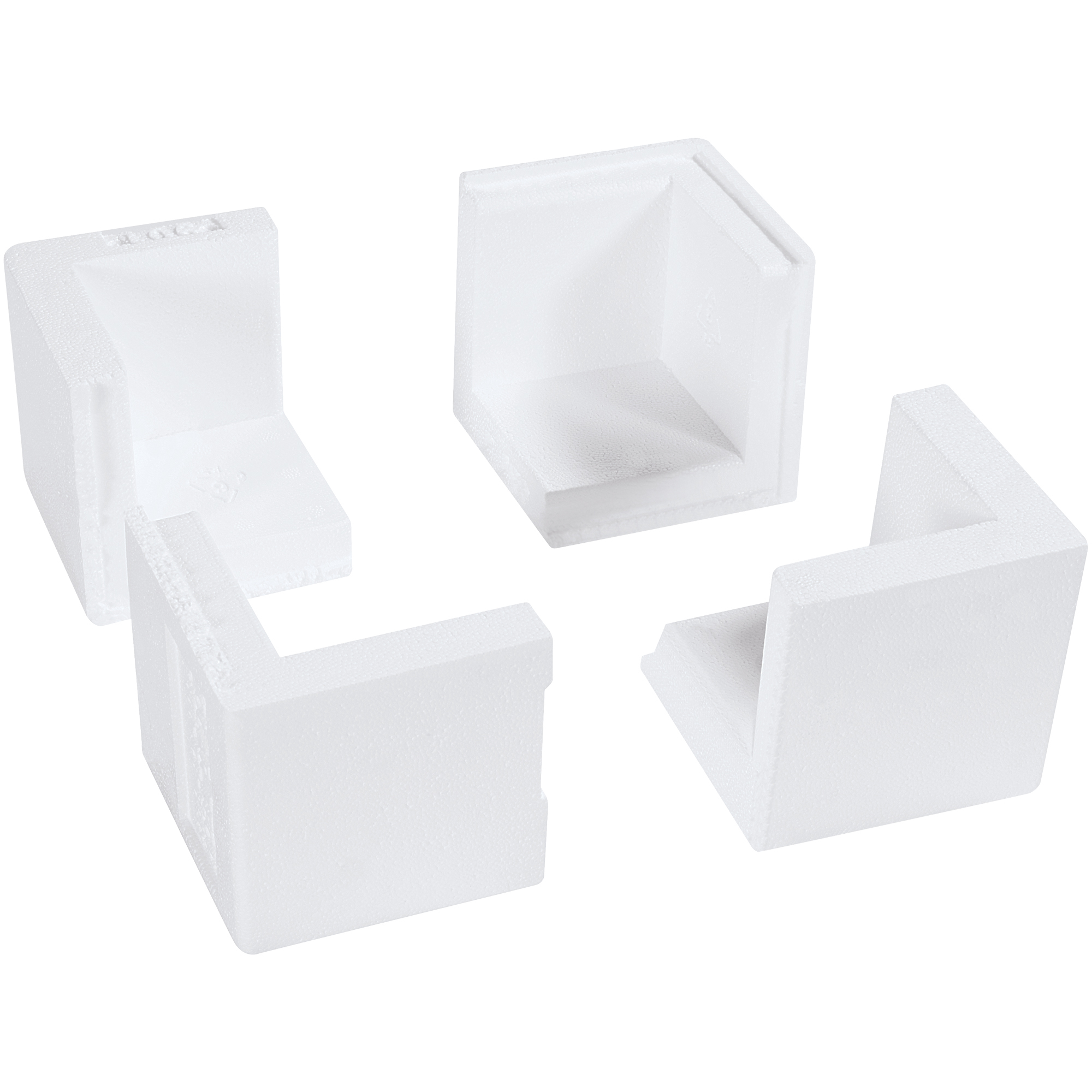 Foam Corners, 3 3/4" x 3 3/4" x 3 3/4", White, 400/Case