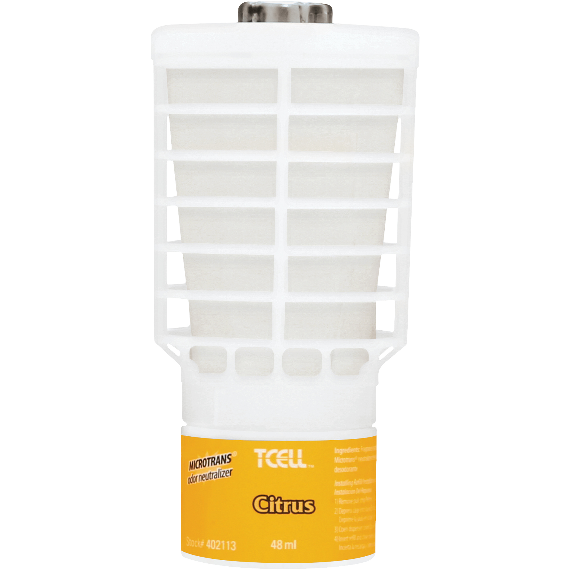 Rubbermaid® Continuous Citrus Air Freshener Refill, White, 6/Case