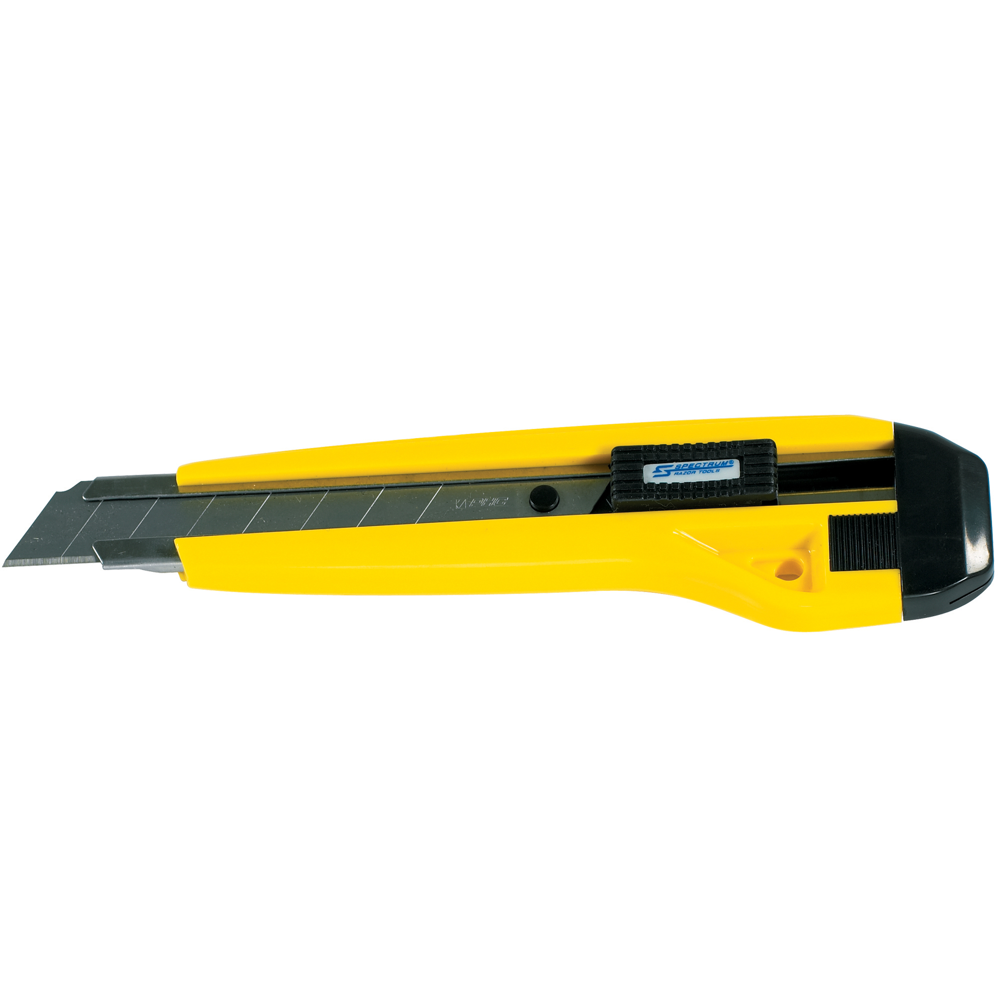 Steel Track® Snap Utility Knife, 8 Pt., Yellow/Black, 25/Case