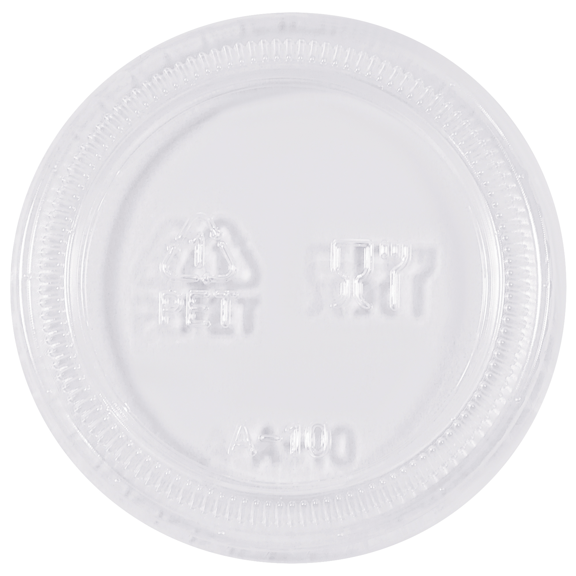 Plastic Portion Cup Lids, 2 oz., Clear, 2500/Case