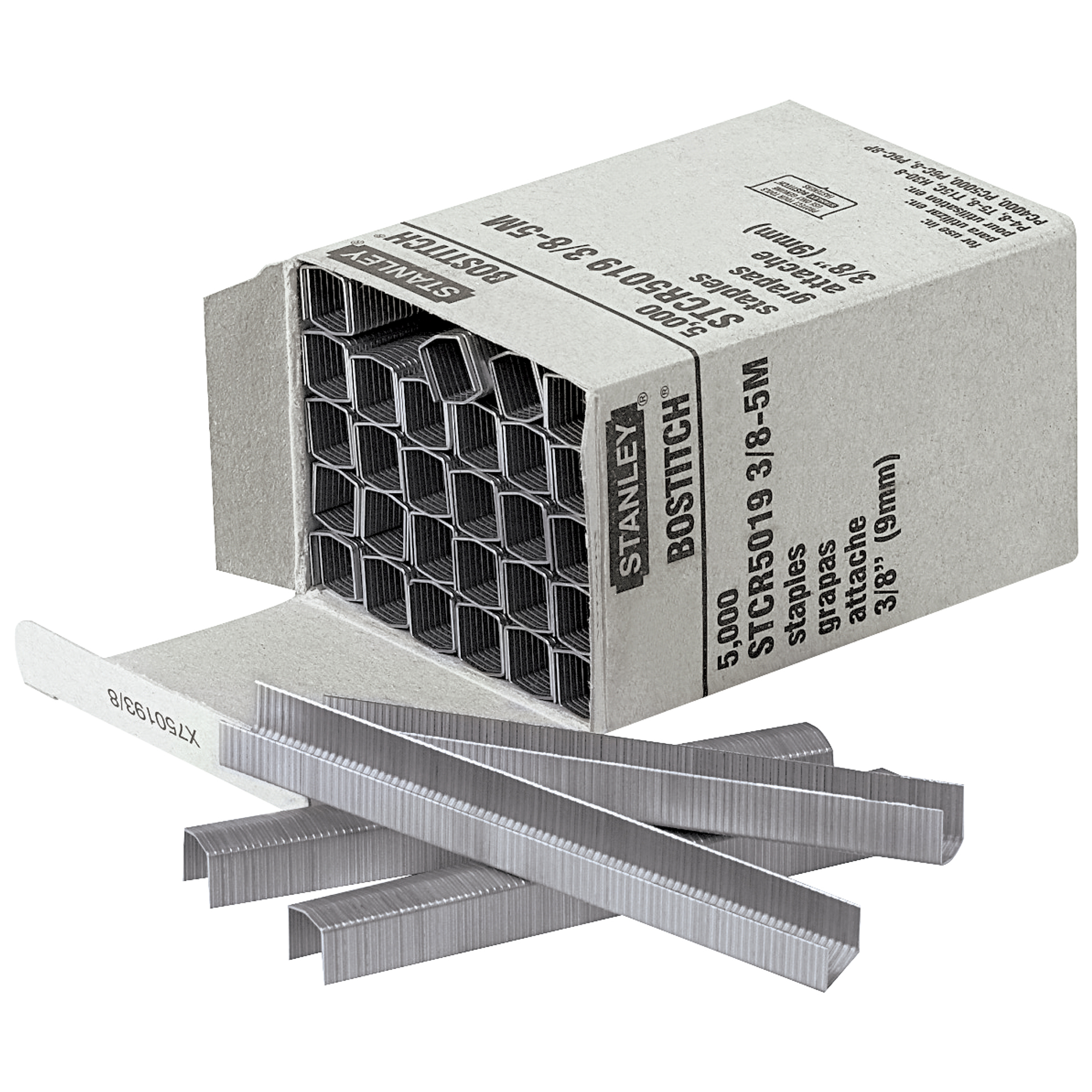 Deluxe Staples, 3/8", Silver, 5000/Case