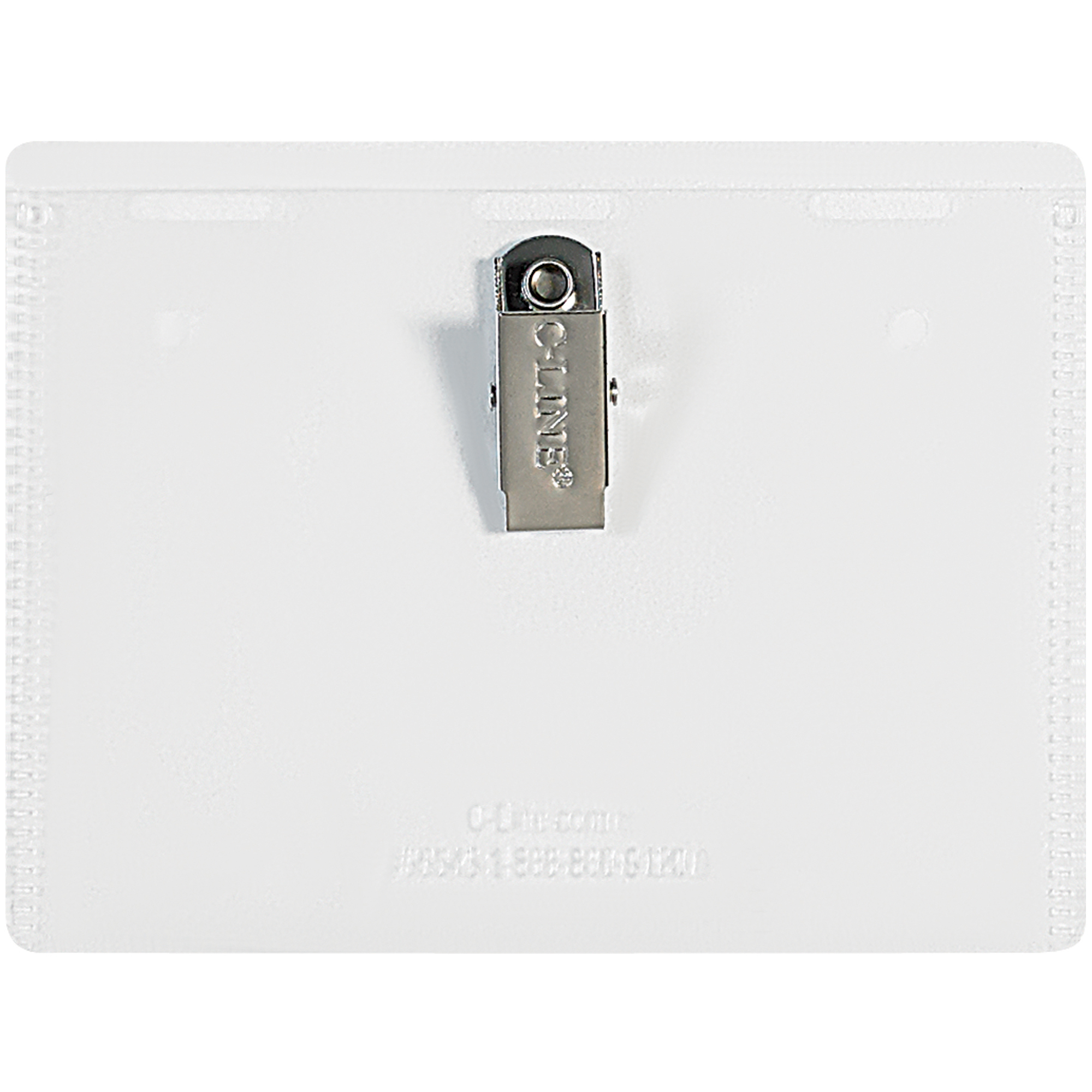 Badge Holders, Clip-On, 4" x 3", Clear, 50/Case