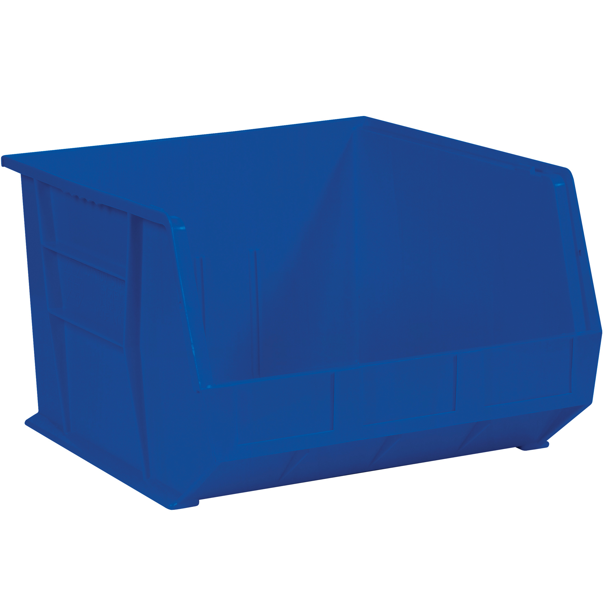 Plastic Stack & Hang Bin Boxes, 18" x 16 1/2" x 11", Blue, 3/Case