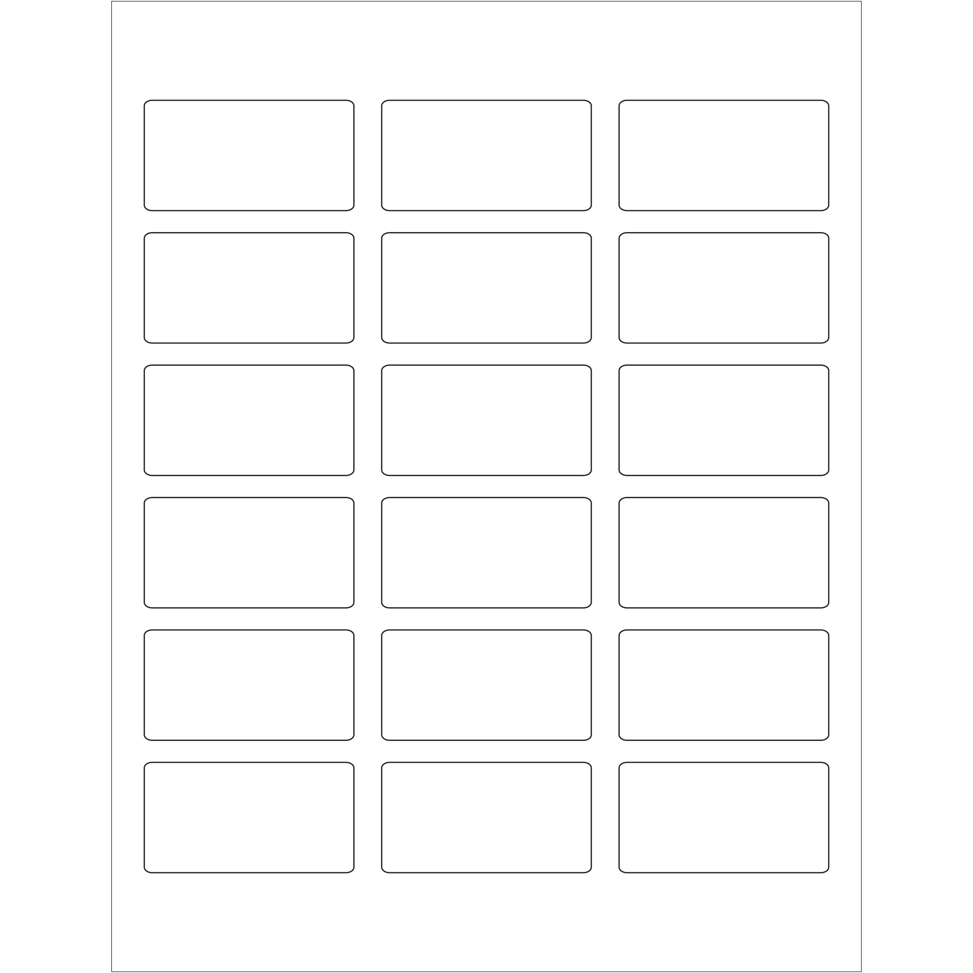 Tape Logic® Rectangle Laser Labels, 2 3/8" x 1 1/4", White, 1800/Case
