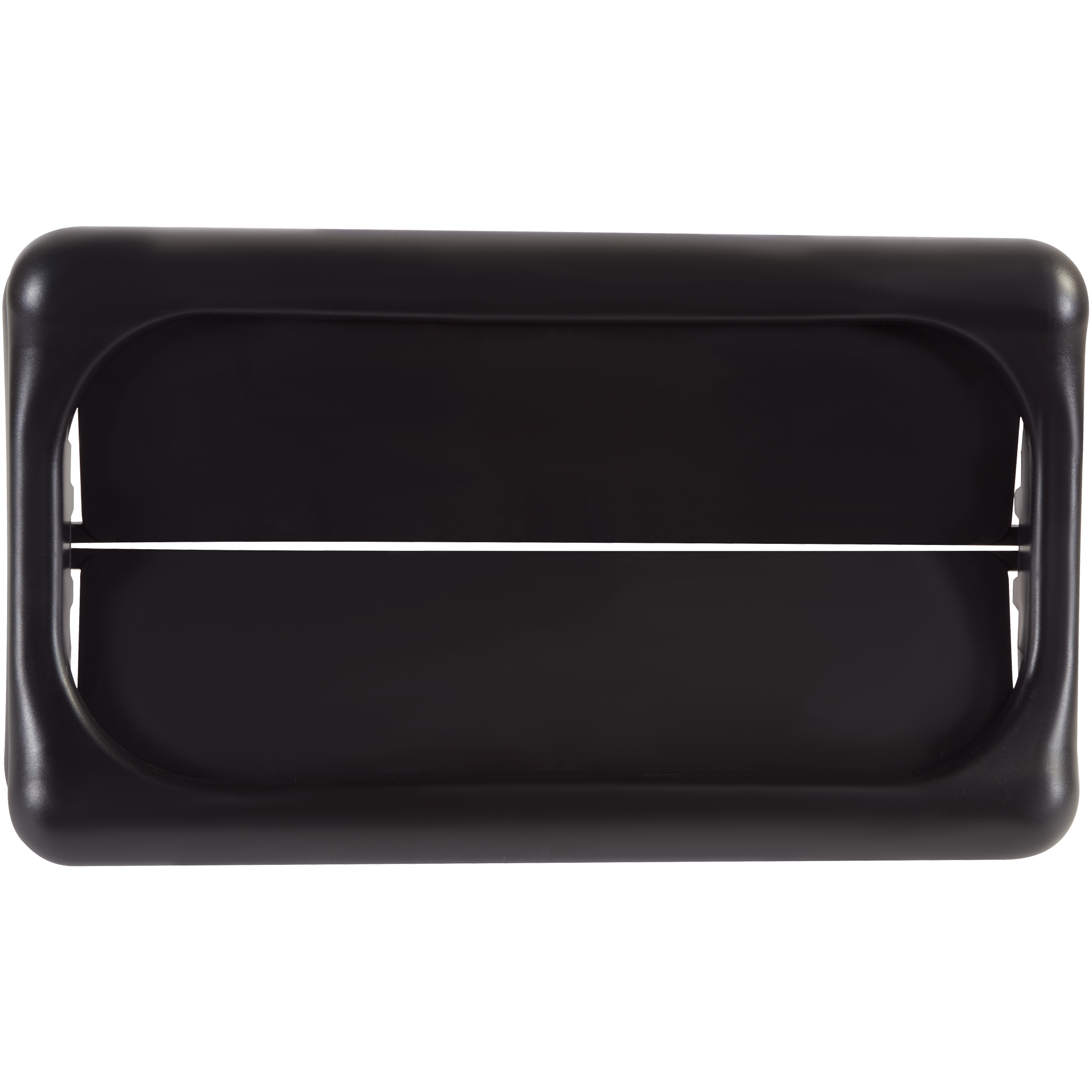 Rubbermaid® Slim Jim® Swing Top Lid, 22" x 11", Black, 1/Each