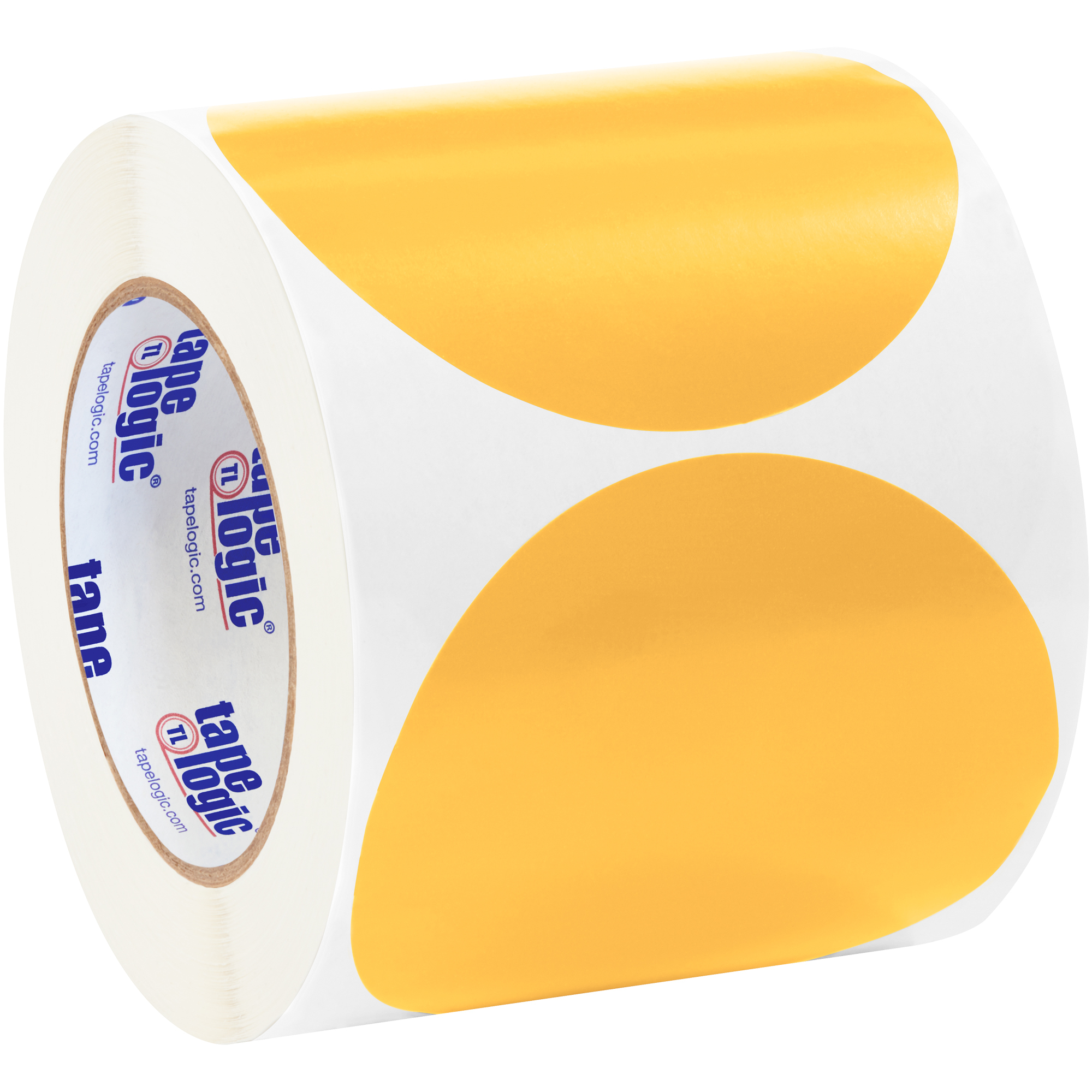 Tape Logic® Inventory Circle Labels, 4", Fluorescent Orange, 500/Roll