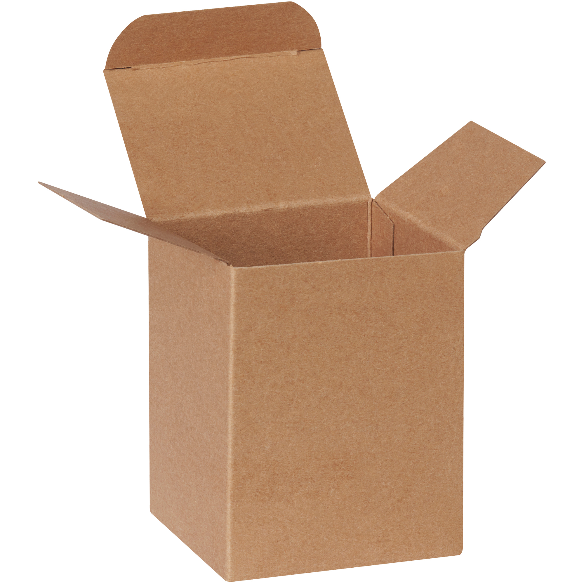 Reverse Tuck Folding Cartons, 3" x 2 1/2" x 4", Kraft, 500/Case