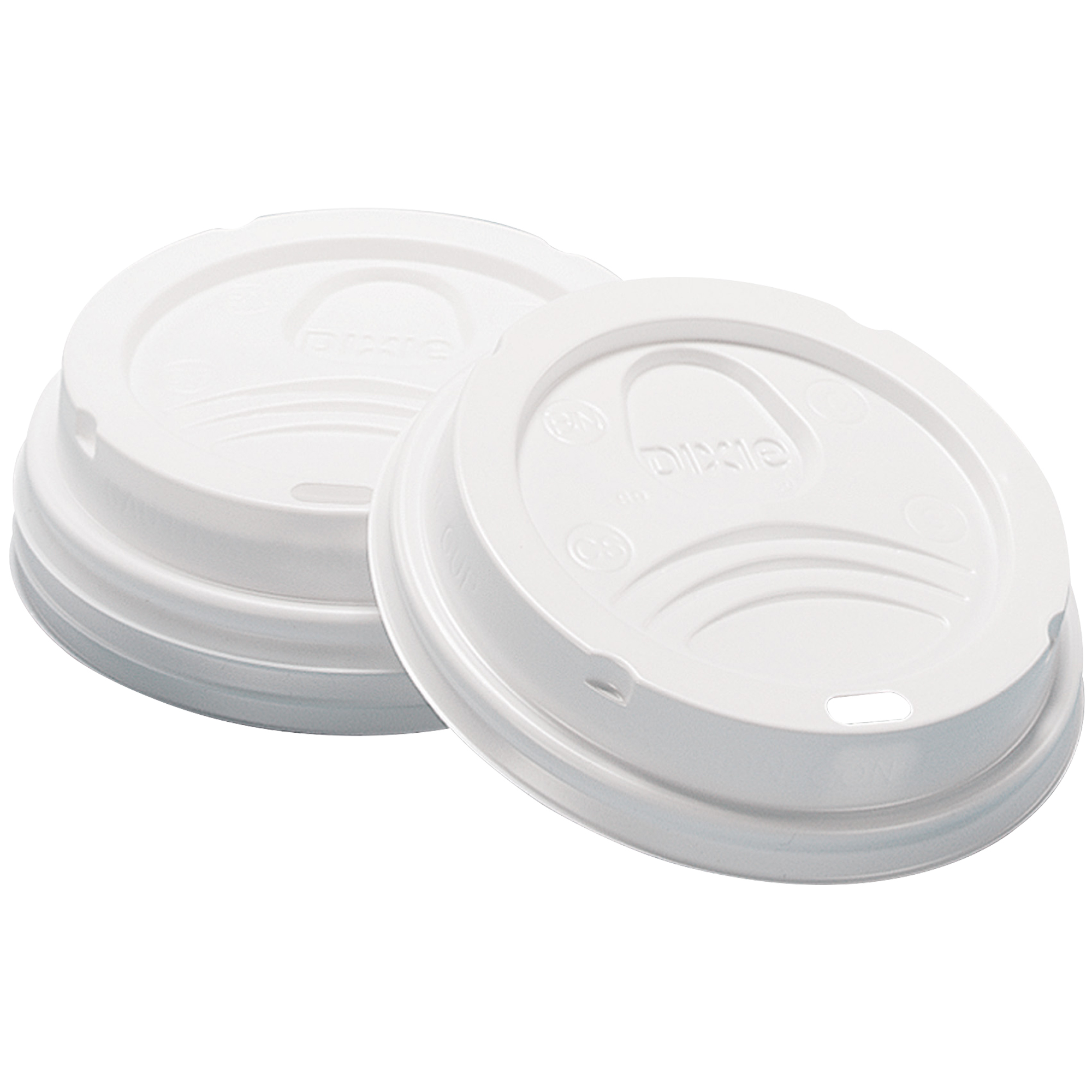 Dixie® PerfecTouch Cup Lids, 8 oz., White, 1000/Case