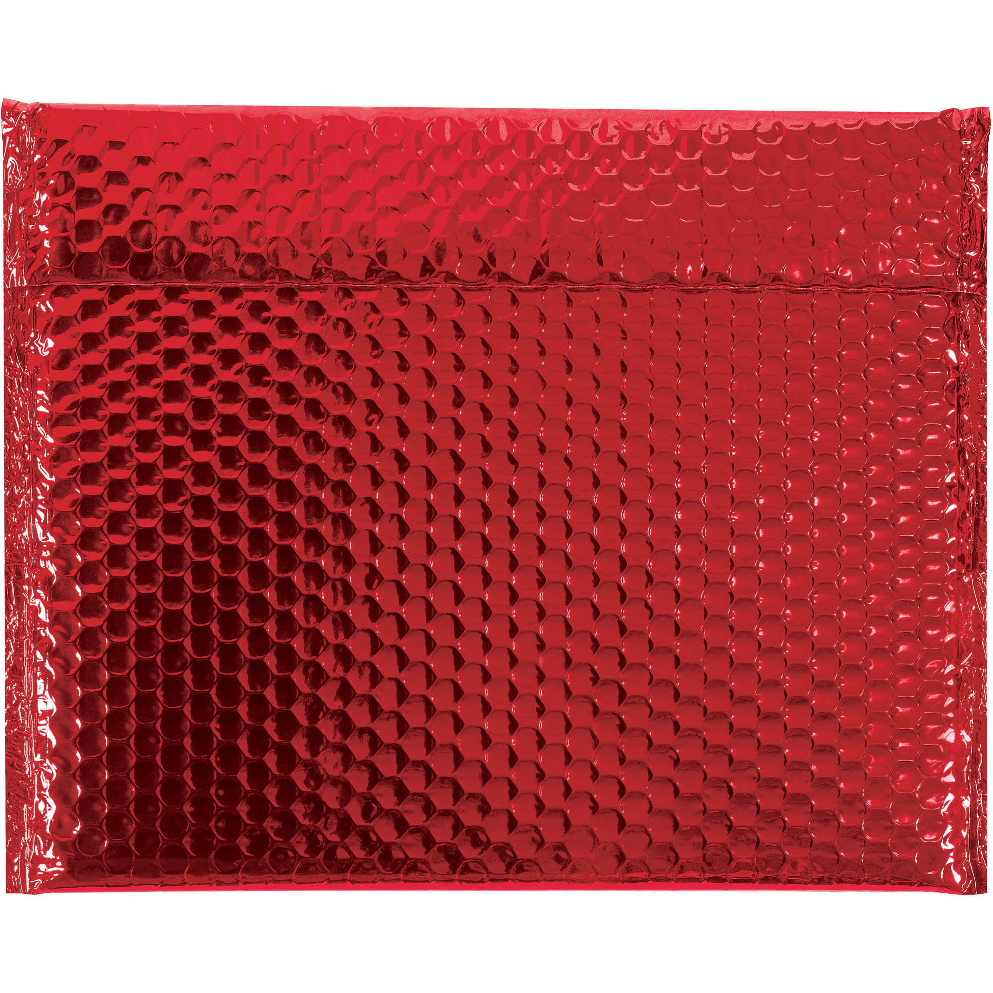 Glamour Bubble Mailers, 13 3/4" x 11", Red, 48/Case