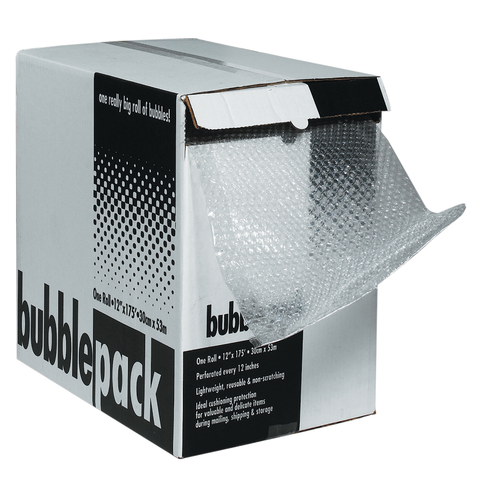 Bubble Dispenser Pack, 3/16" x 12" x 175', Clear, 1/Each