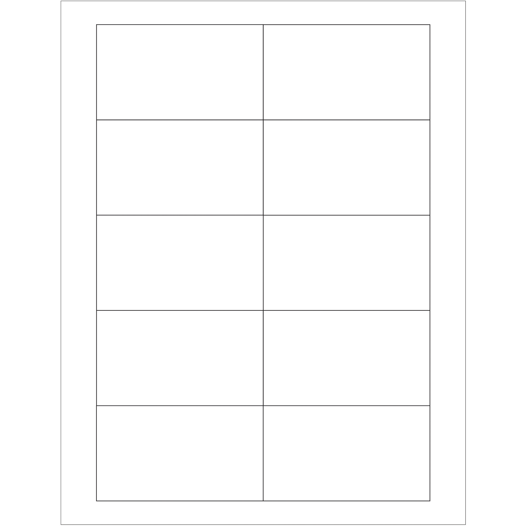 Tape Logic® Rectangular Laser Labels, 3 1/2" x 2", White, 1000/Case
