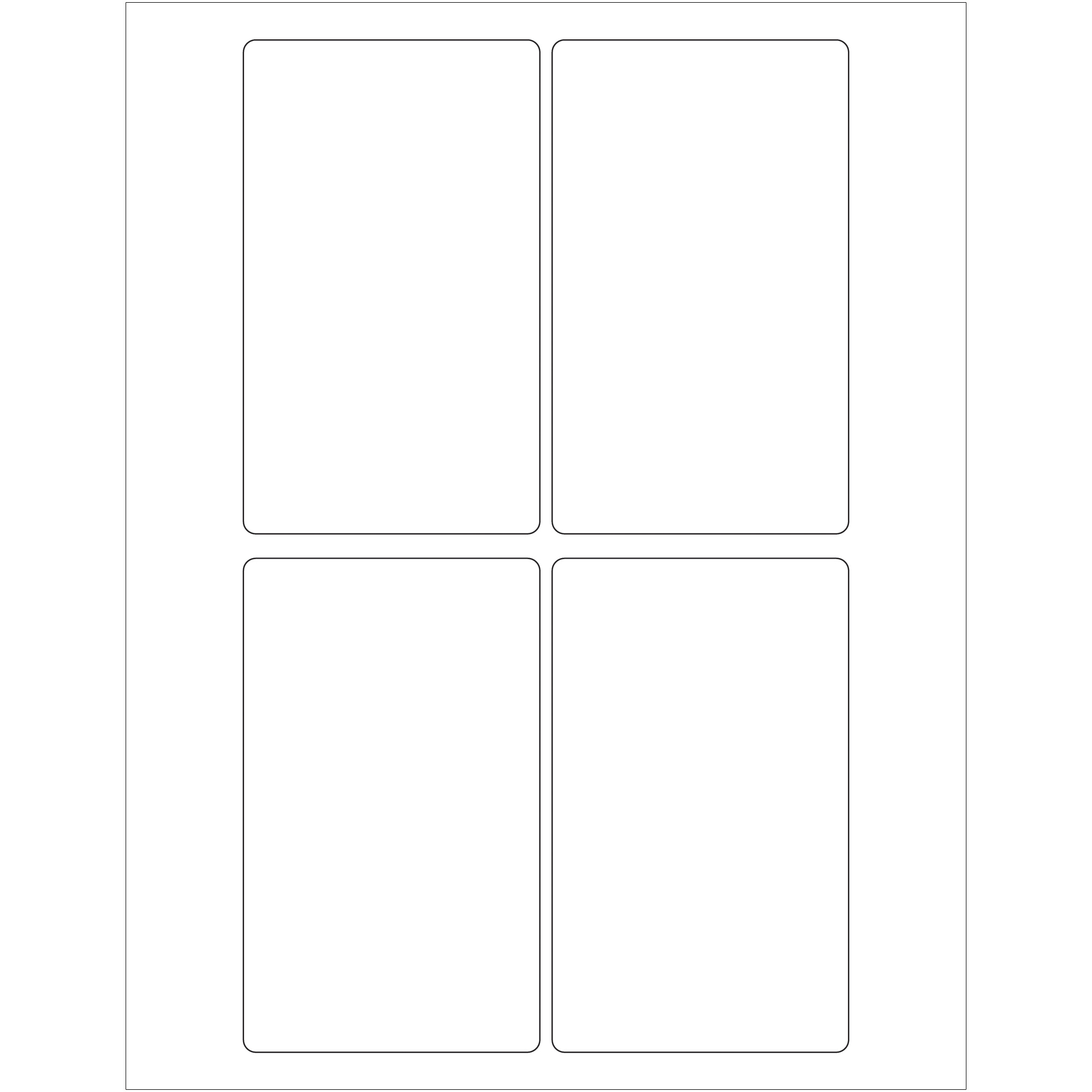 Tape Logic® Laser Labels, Rectangle, 3" x 5", White, 400/Case