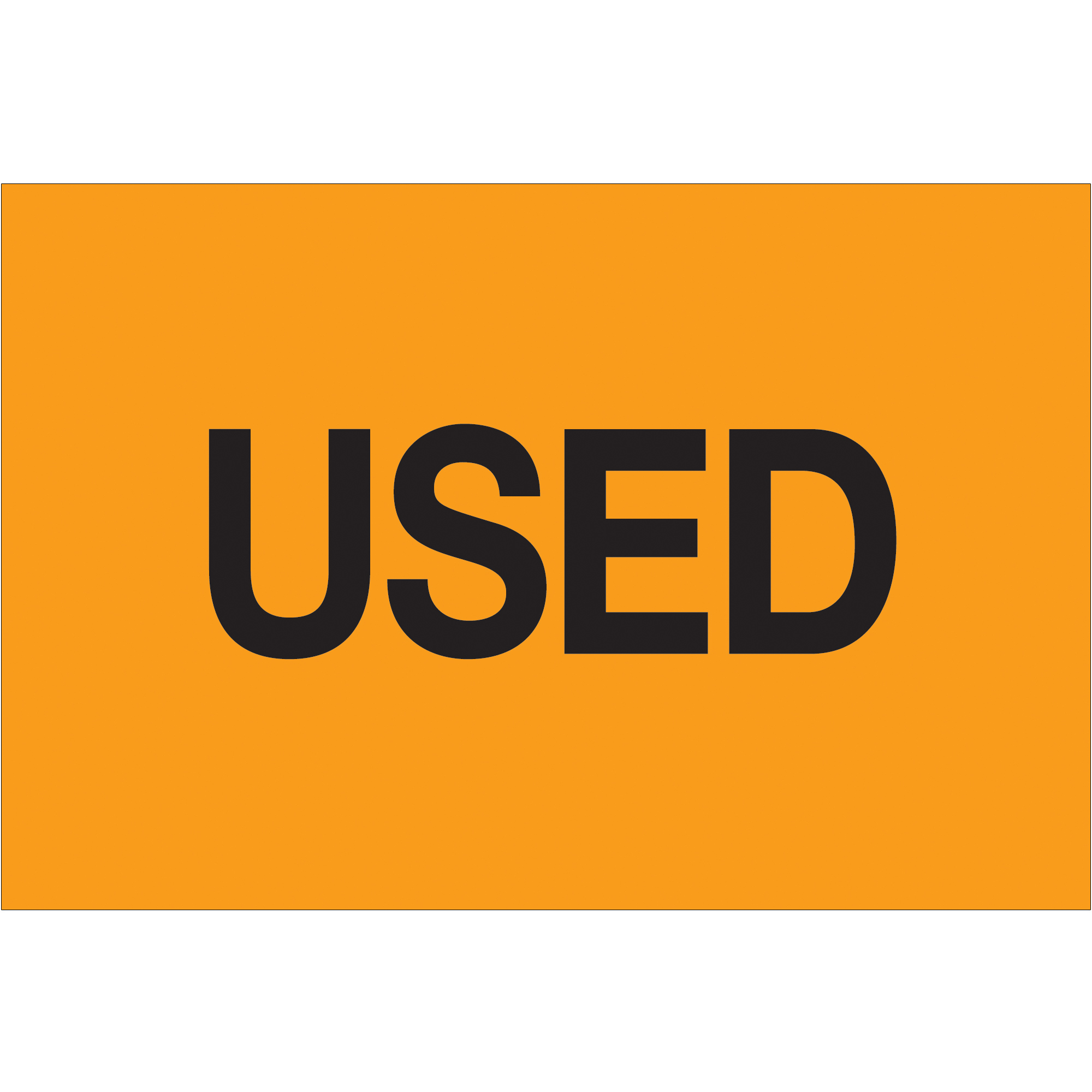 Tape Logic® Labels, "Used", 2" x 3", Fluorescent Orange, 500/Roll