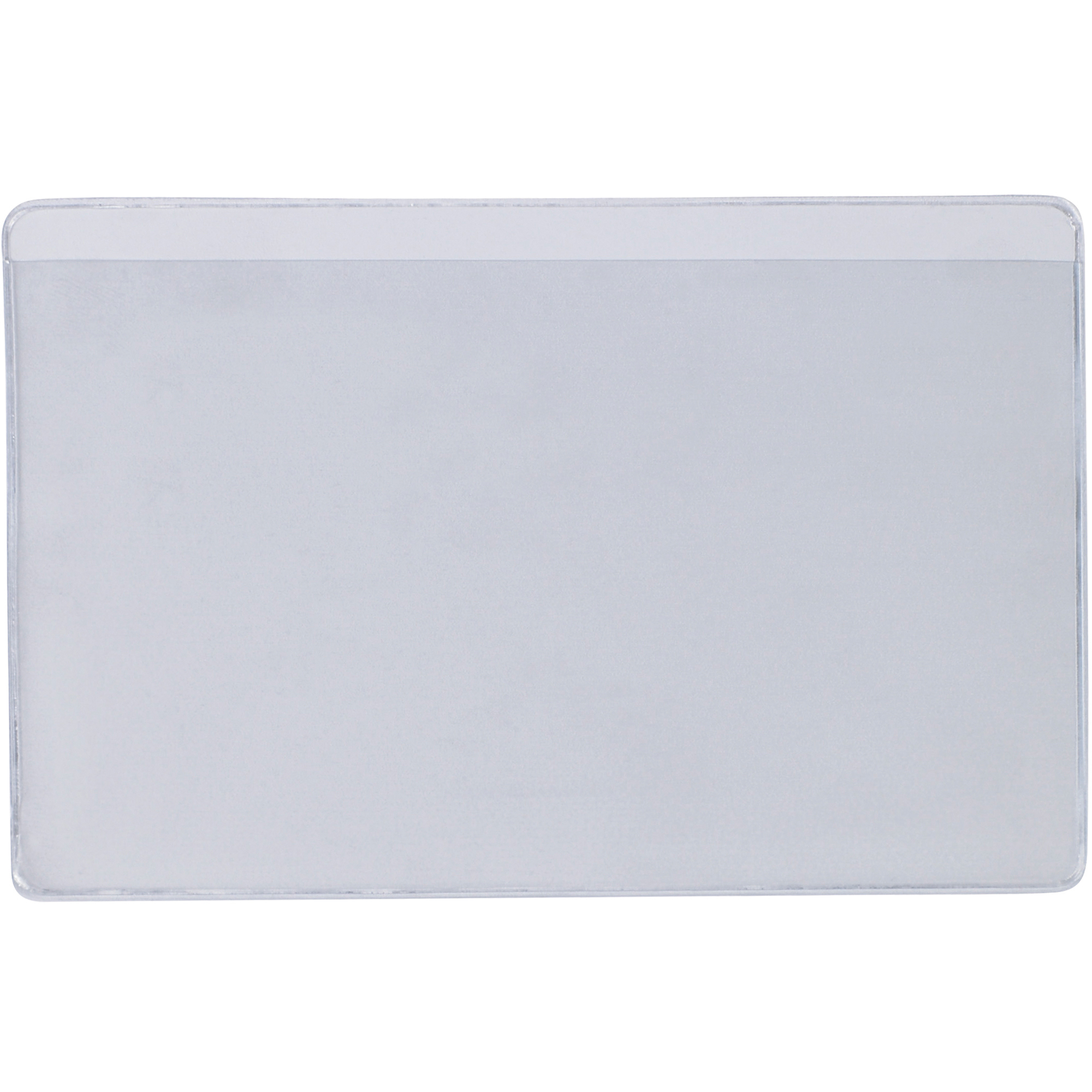 SUPERSCAN® Press-On Vinyl Envelopes, Long Side Open, 4" x 6", Clear, 50/Case