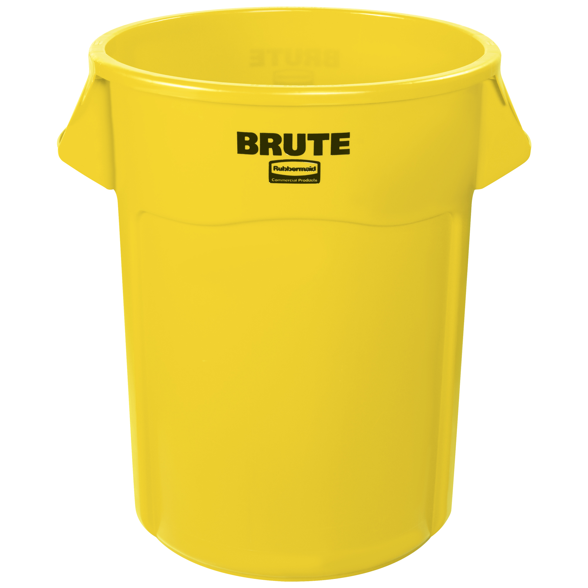 Rubbermaid® Brute® Trash Can, 55 Gallon, 33" x 26", Yellow, 1/Each