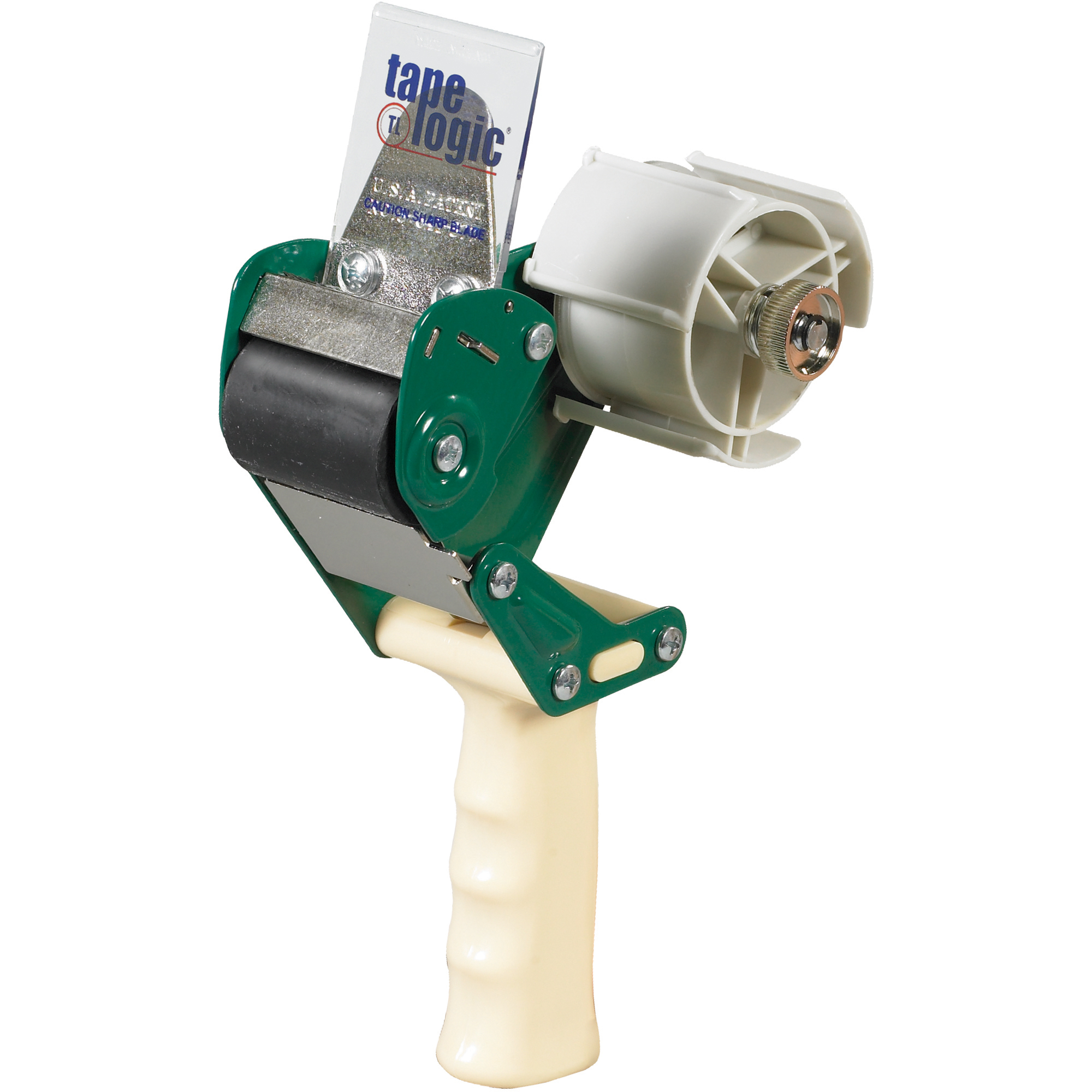Tape Logic® Seal Safe® Carton Sealing Tape Dispenser, 2", Green/White, 1/Each