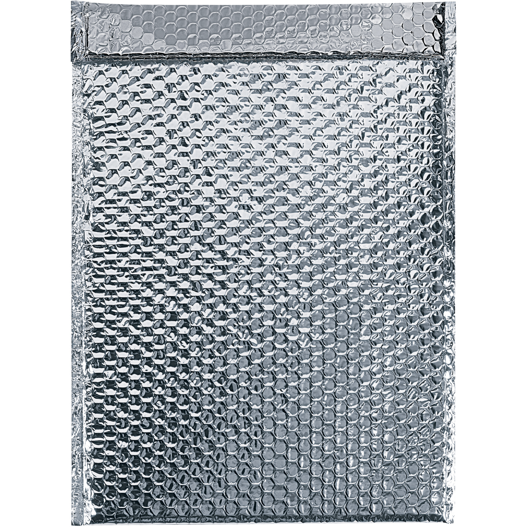 Cool Shield Bubble Mailers, 12 3/4" x 10 1/2", Silver, 50/Case
